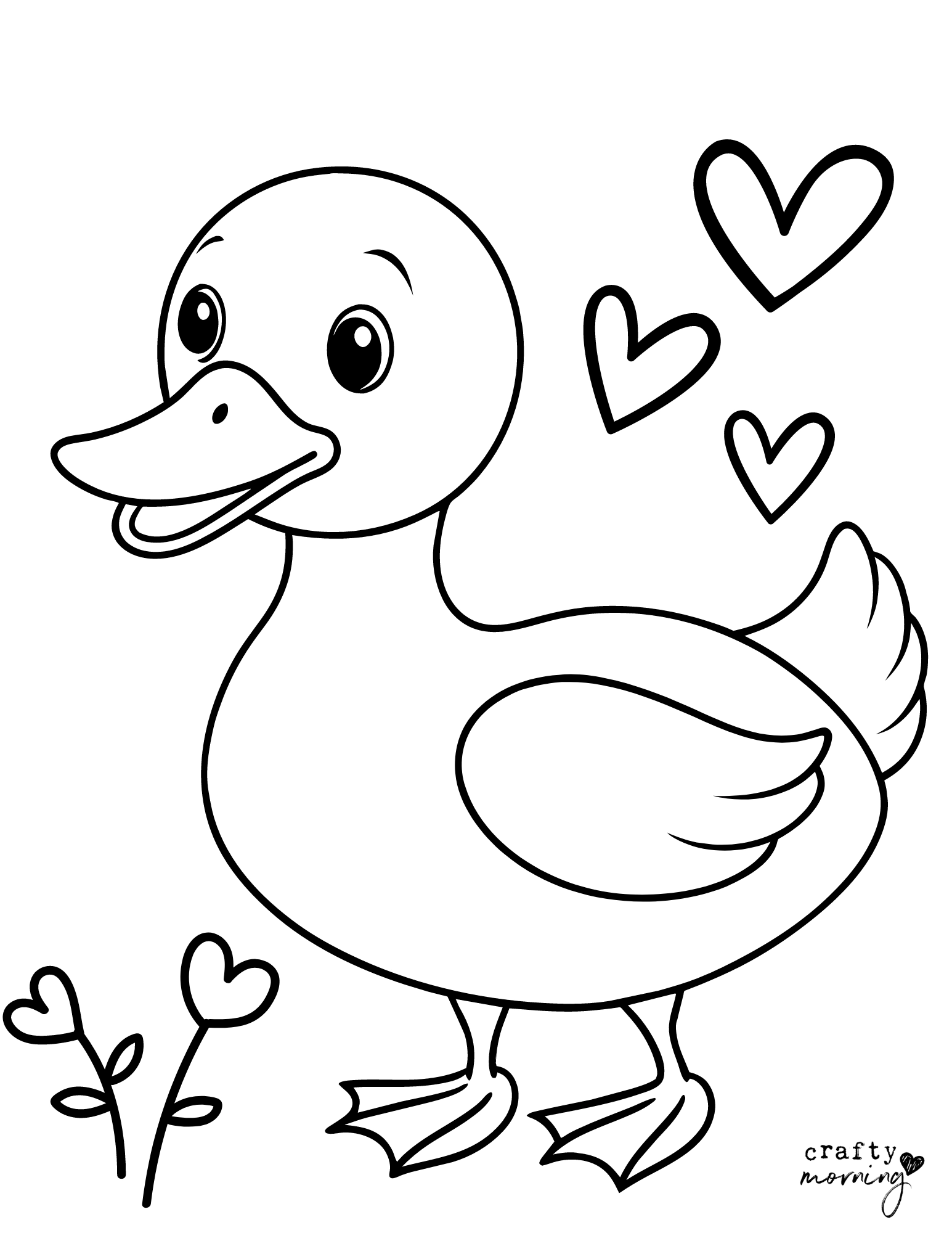 coloring pages of ducks