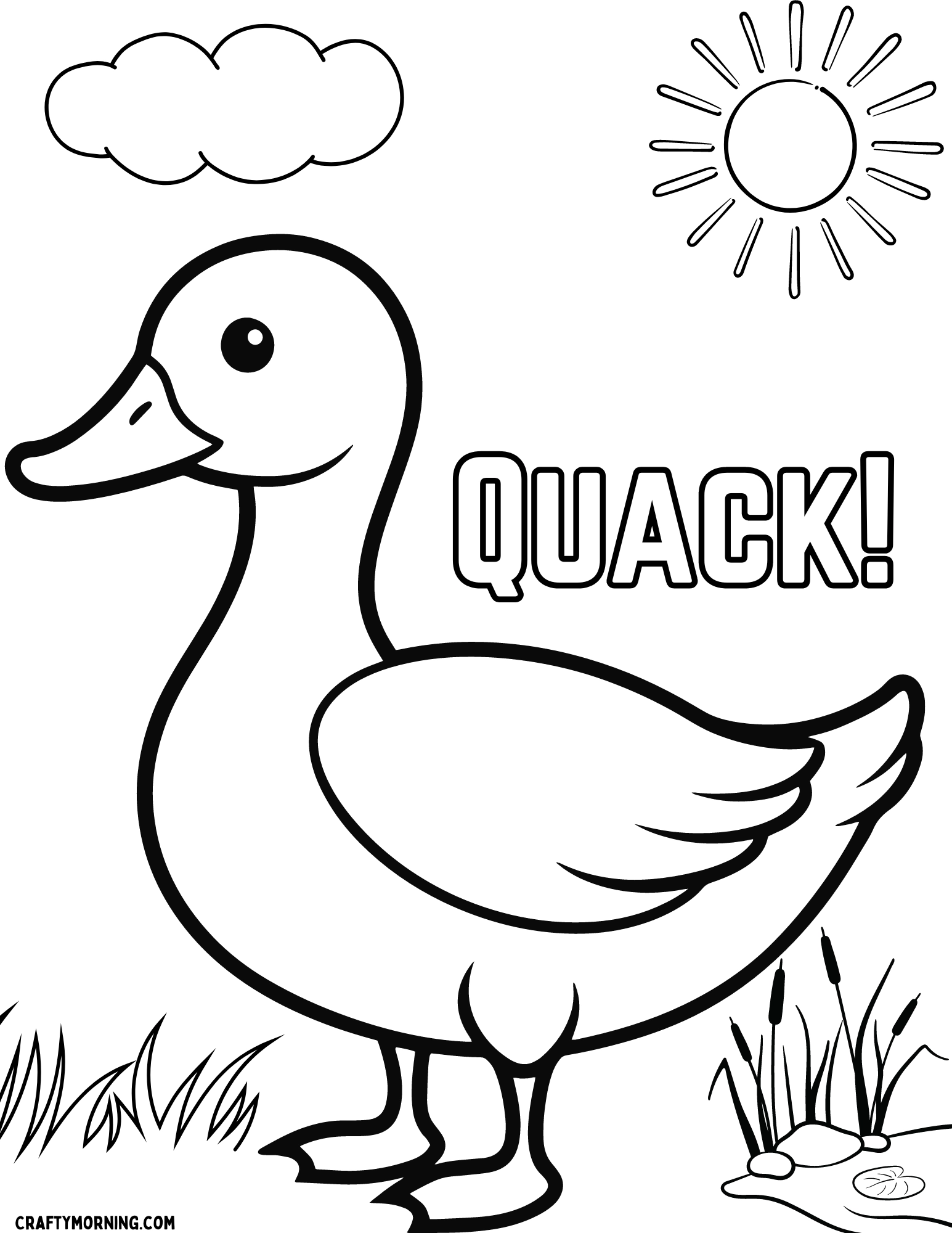 10 Duck Coloring Pages To Print Crafty Morning