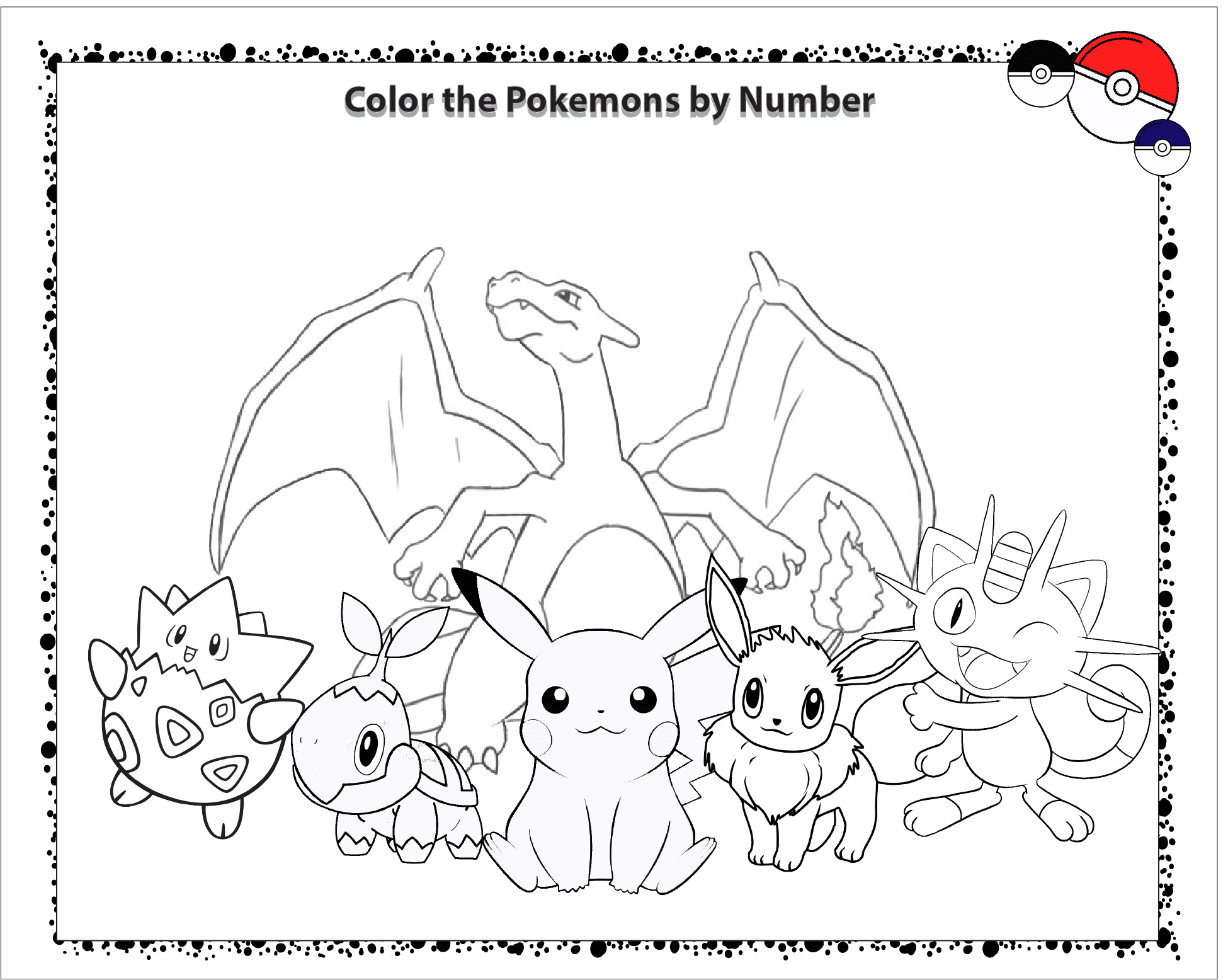 10 Exciting Pokemon Color By Number Coloring Pages Free Printable