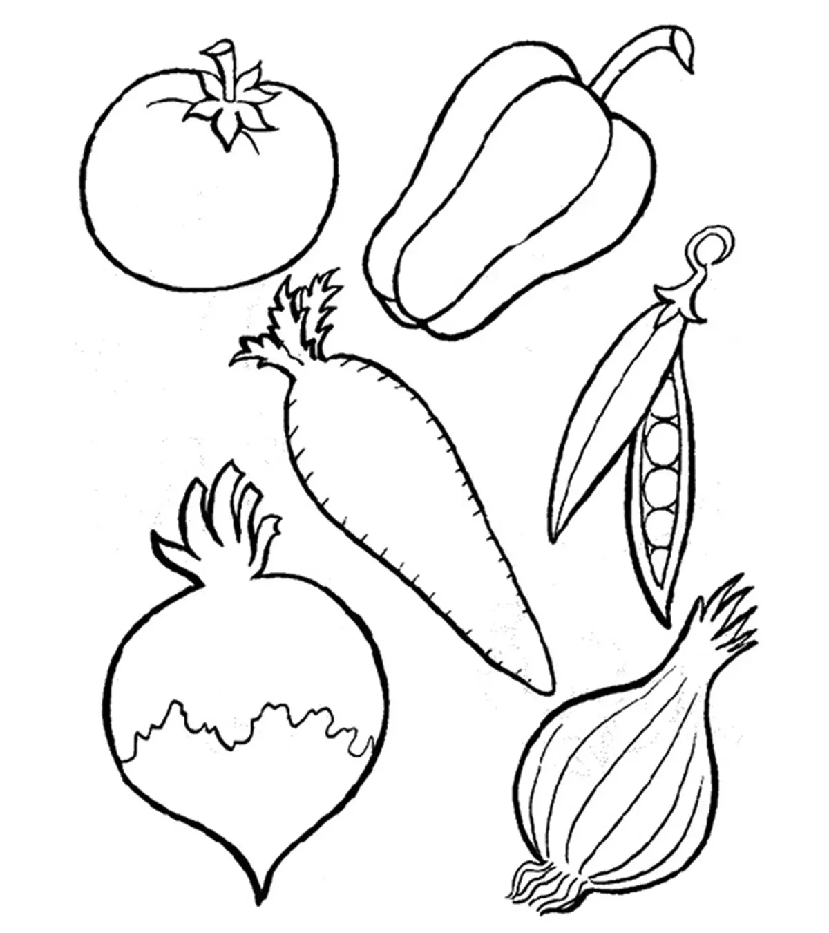 10 Free Printable Vegetables Coloring Pages For Your Toddler 10 Free Printable Vegetables Coloring Pages For Your Toddler