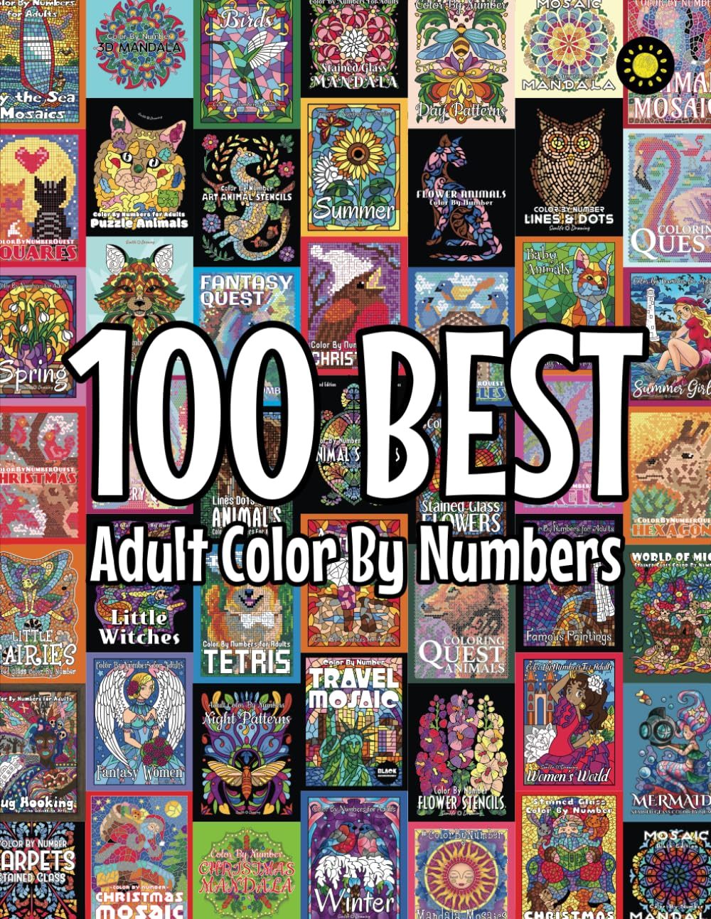100 BEST Adult Color By Numbers The Best Designs From Sunlife Drawing Color By EBay