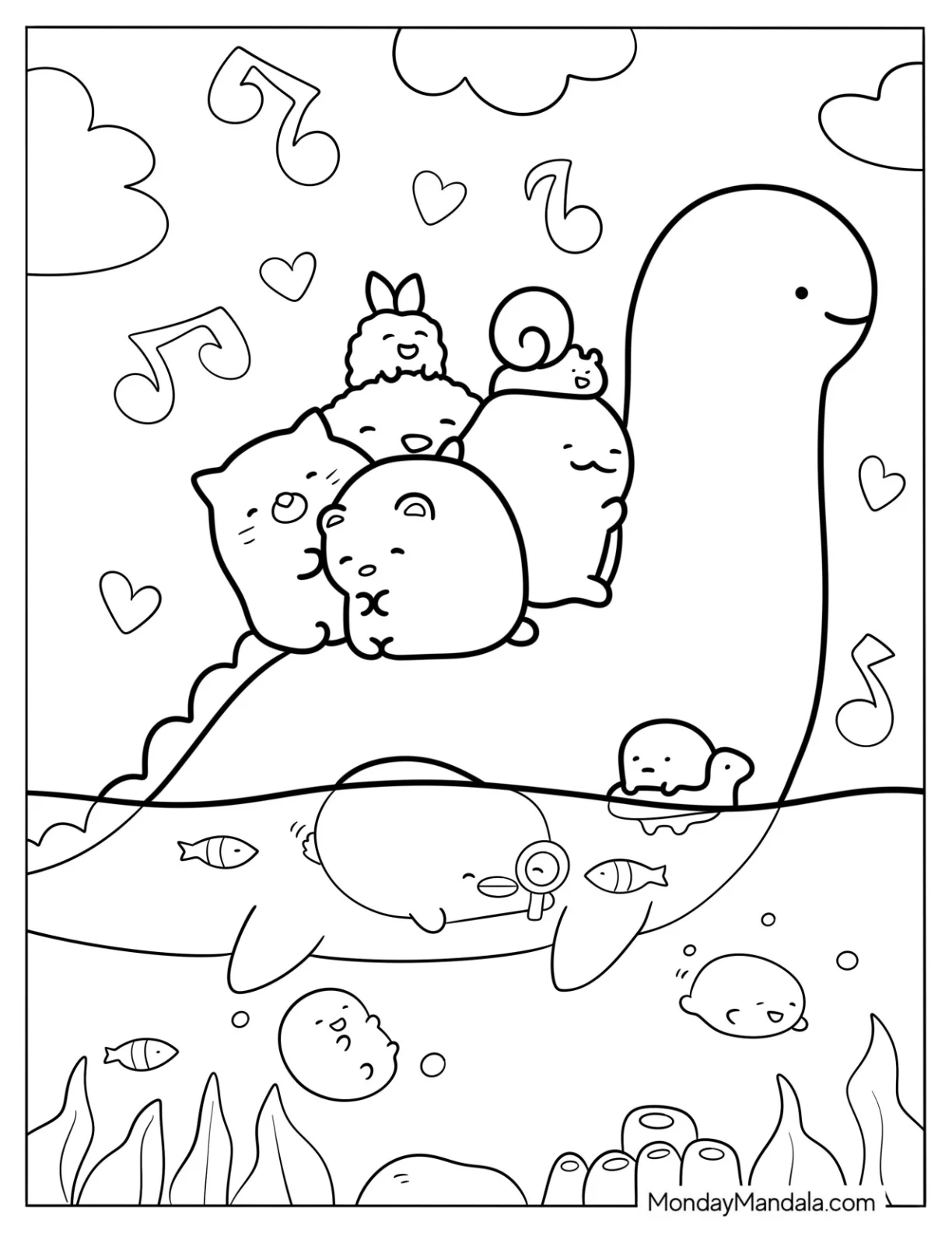100 Kawaii Coloring Pages Free PDF Printables 
