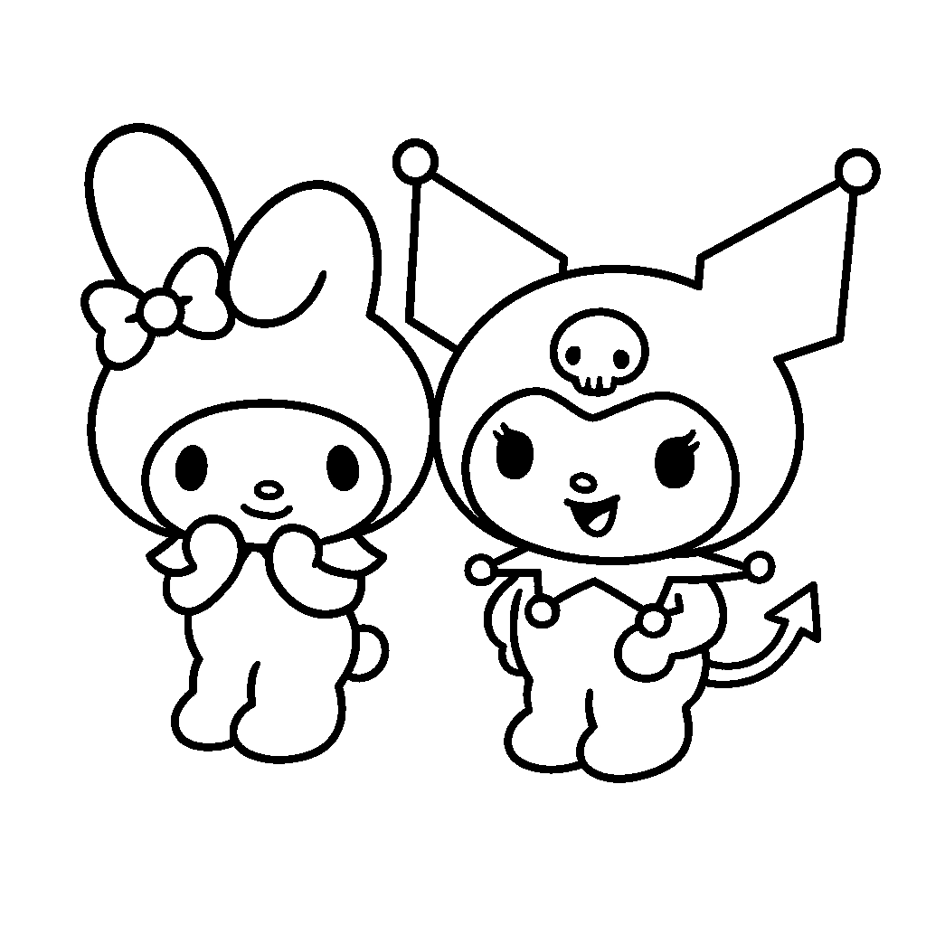 my melody color pages my melody color pages
