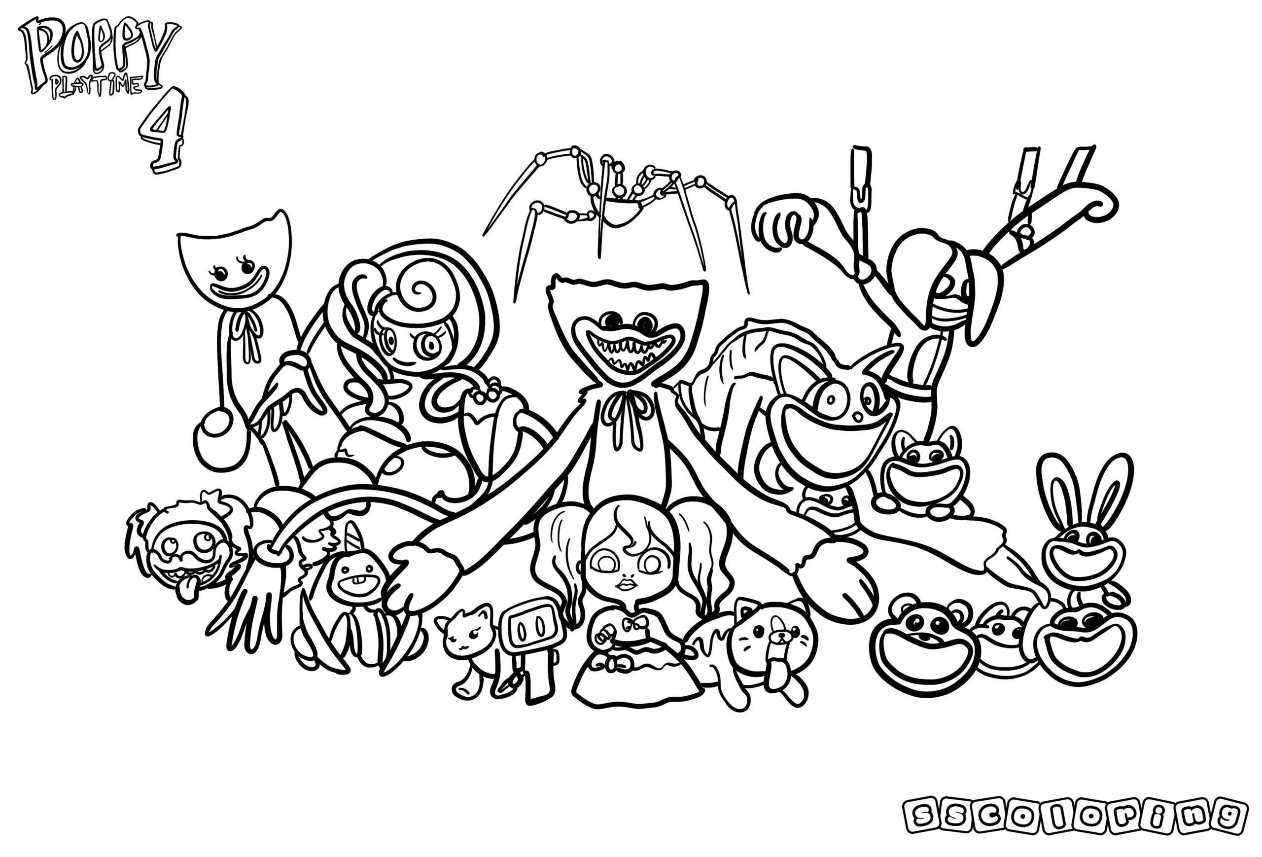 11 Poppy Playtime 4 Coloring Pages Free Printables 11 Poppy Playtime 4 Coloring Pages Free Printables