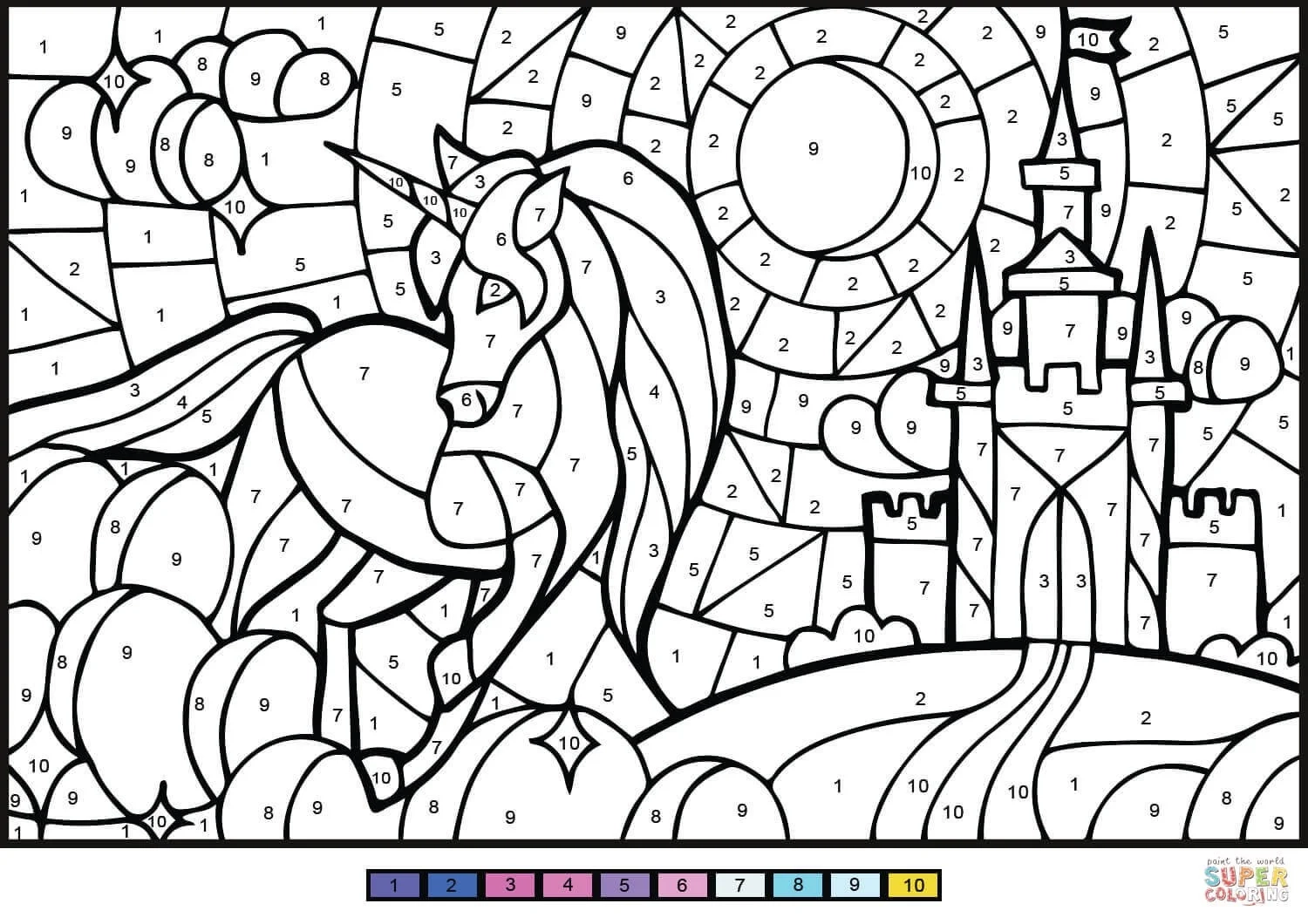11 Printable Color By Numbers Pages Stephen s Place