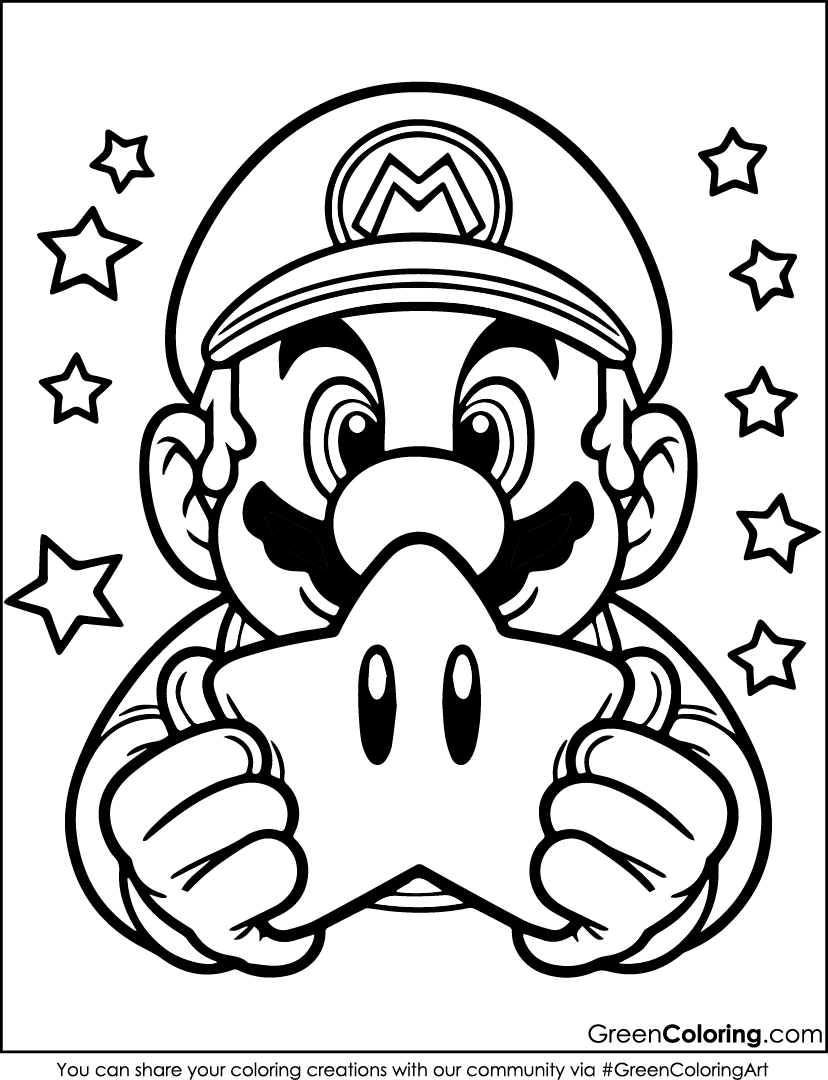 12 Must Have Super Mario Coloring Pages Free Printable PDFs