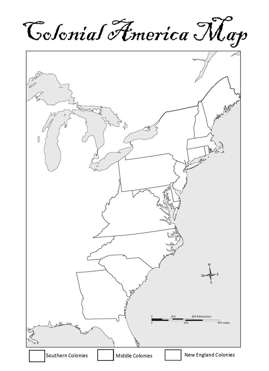 13 Colonies Map Colonial America Map Amped Up Learning