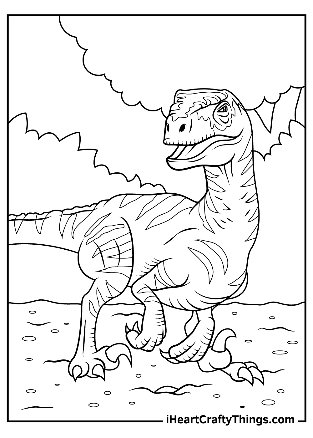 jurassic world coloring page