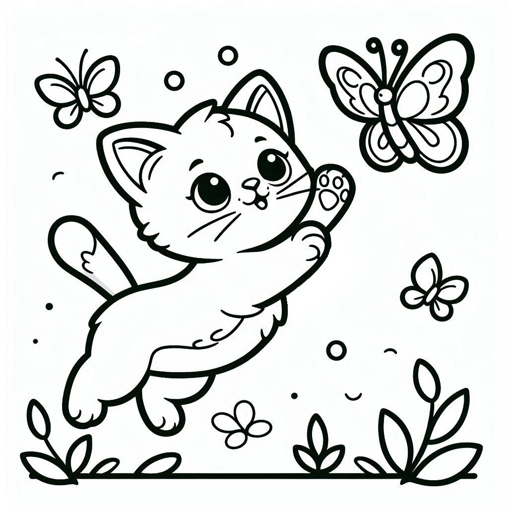 cartoon cat coloring pages cartoon cat coloring pages