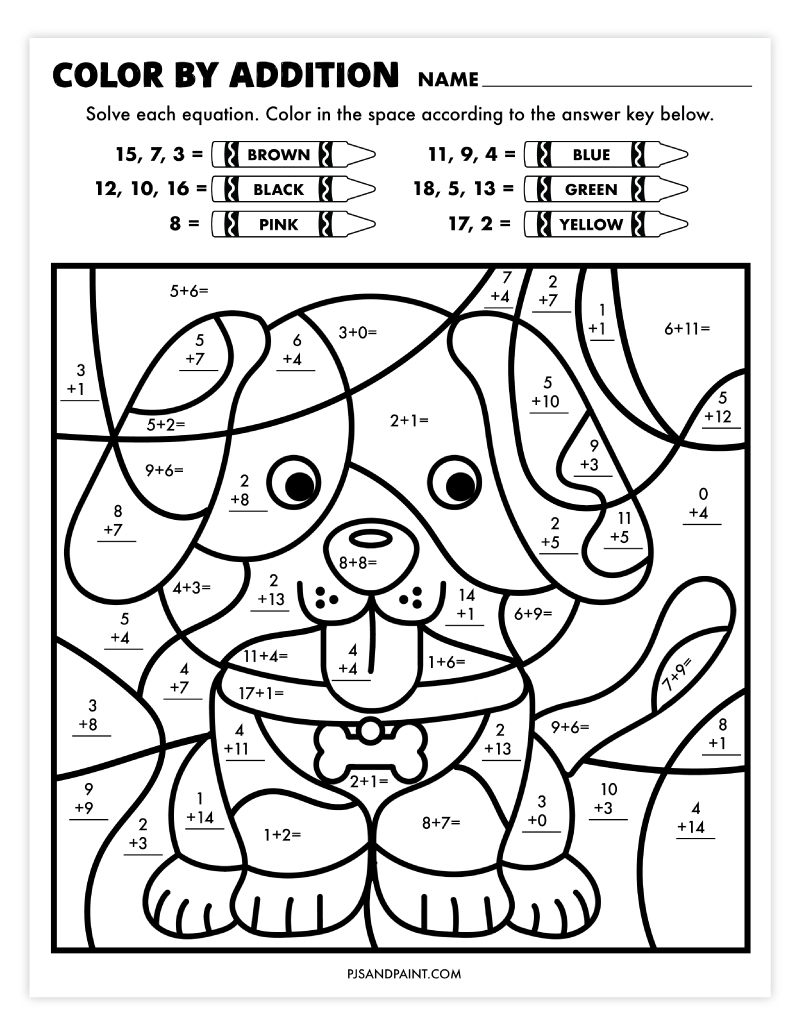 16 Free Printable Color By Number Worksheets Pjs And Paint 16 Free Printable Color By Number Worksheets Pjs And Paint