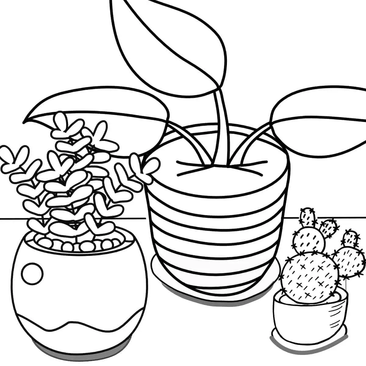 coloring pages for plants