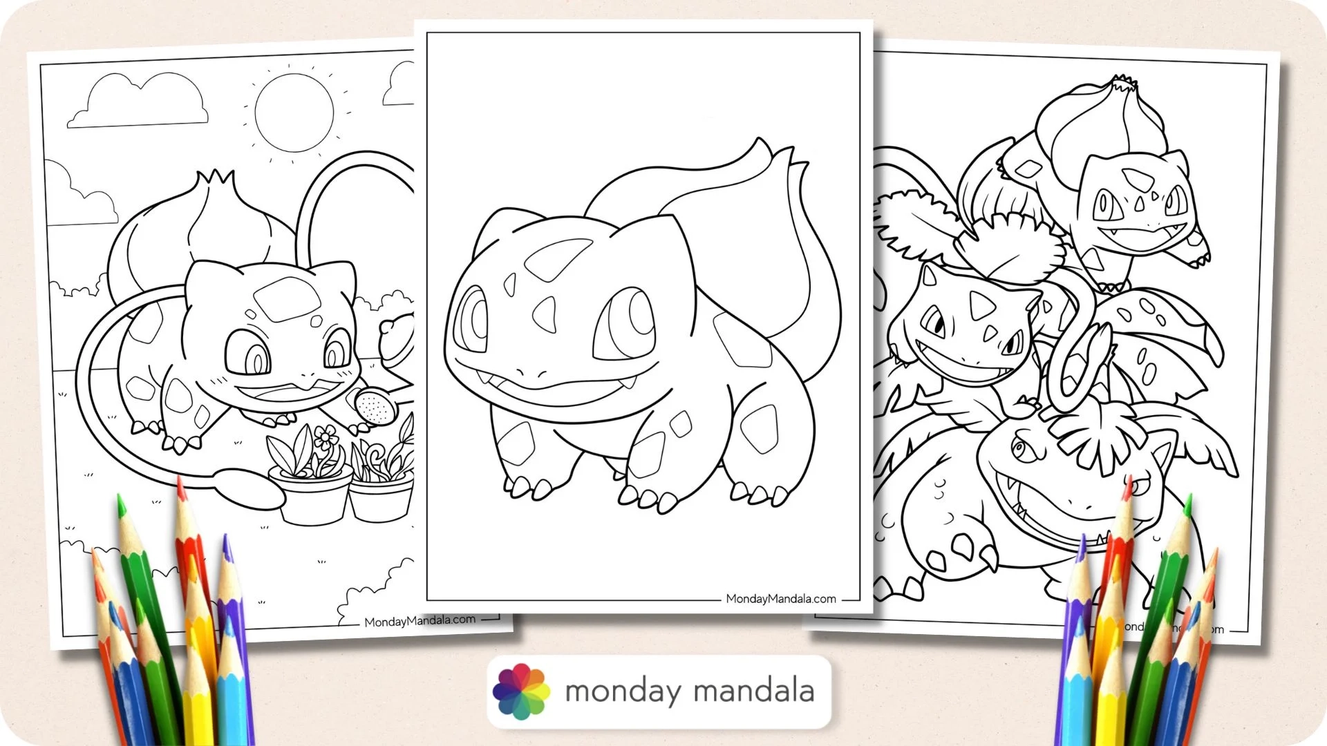 starter pokemon coloring pages