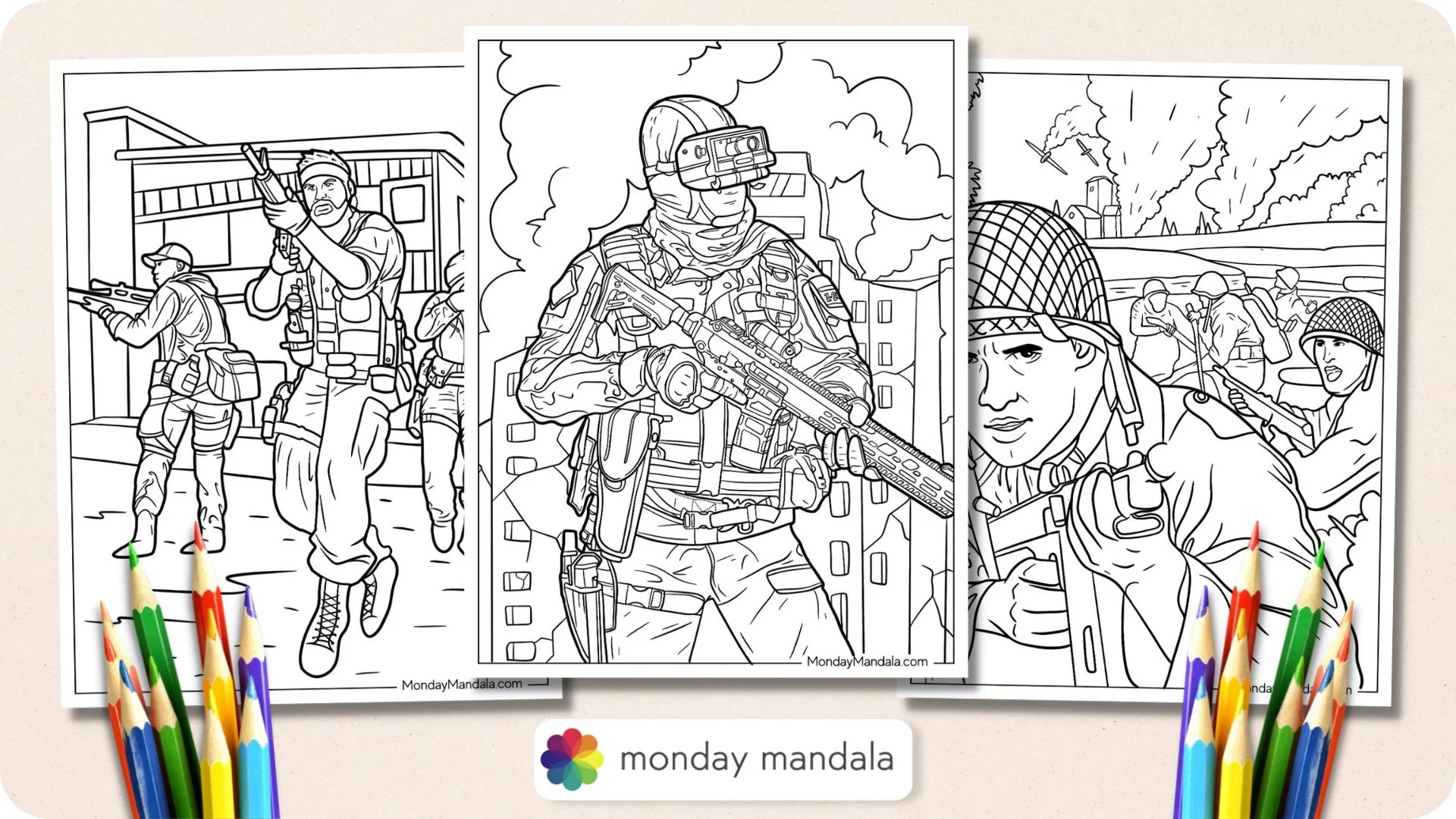 20 Call Of Duty Coloring Pages Free PDF Printables 