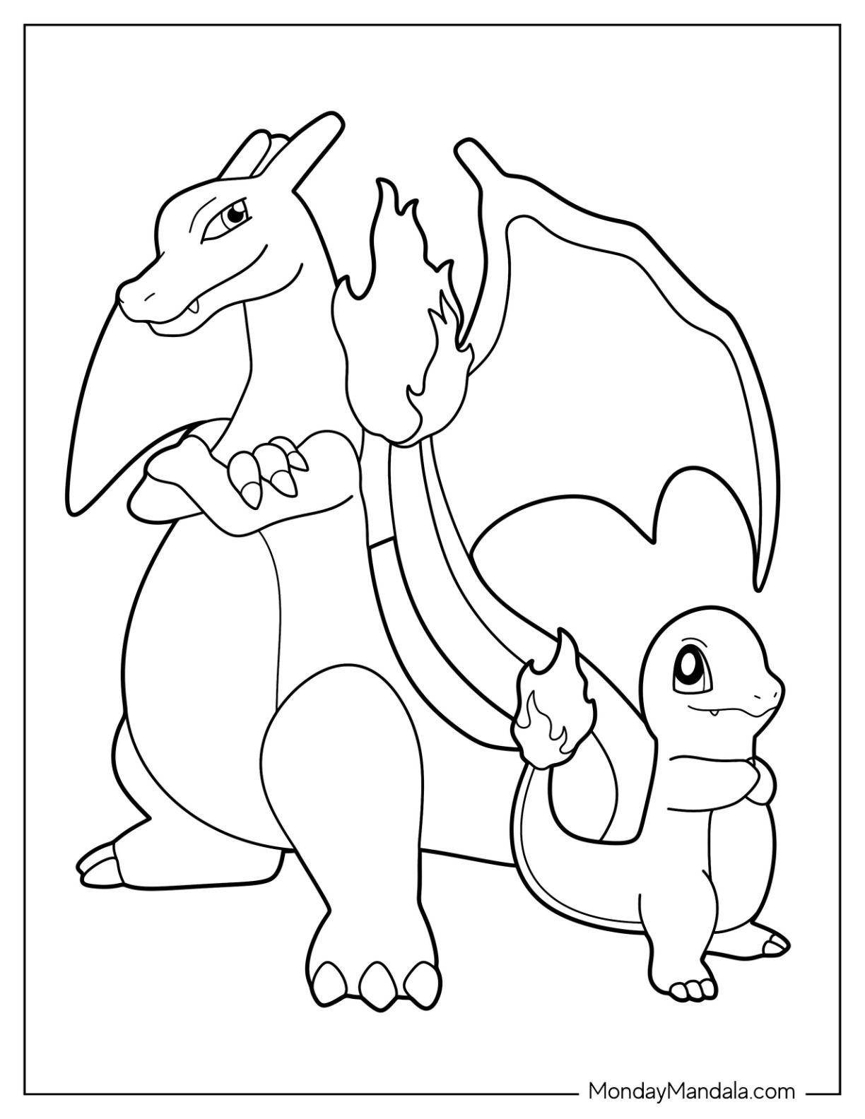 20 Charmander Coloring Pages Free PDF Printables 