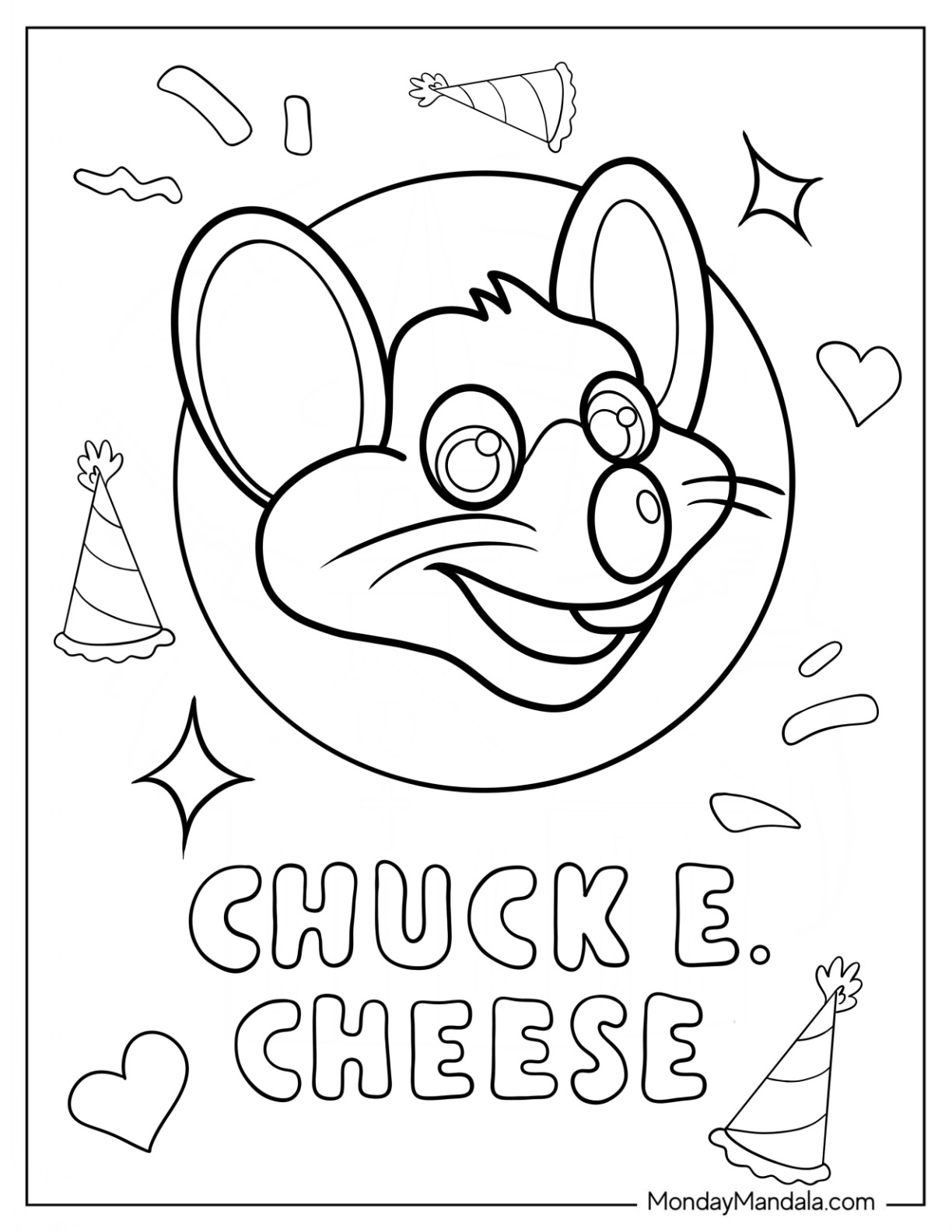 20 Chuck E Cheese Coloring Pages Free PDF Printables 20 Chuck E Cheese Coloring Pages Free PDF Printables