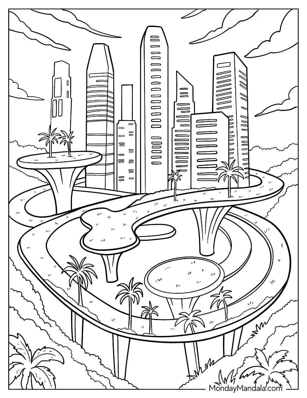 20 City Coloring Pages Free PDF Printables 