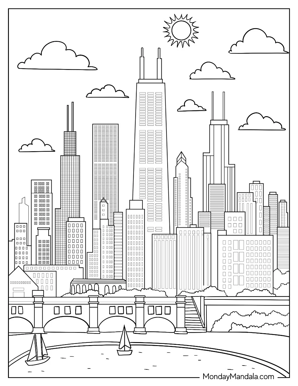 20 City Coloring Pages Free PDF Printables 