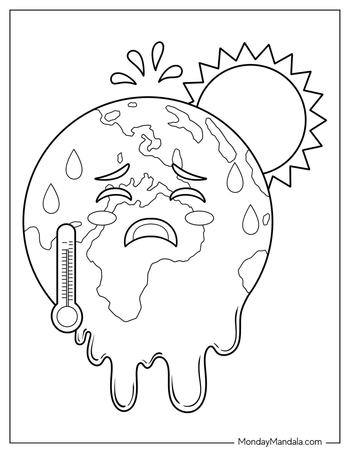 earth day coloring page