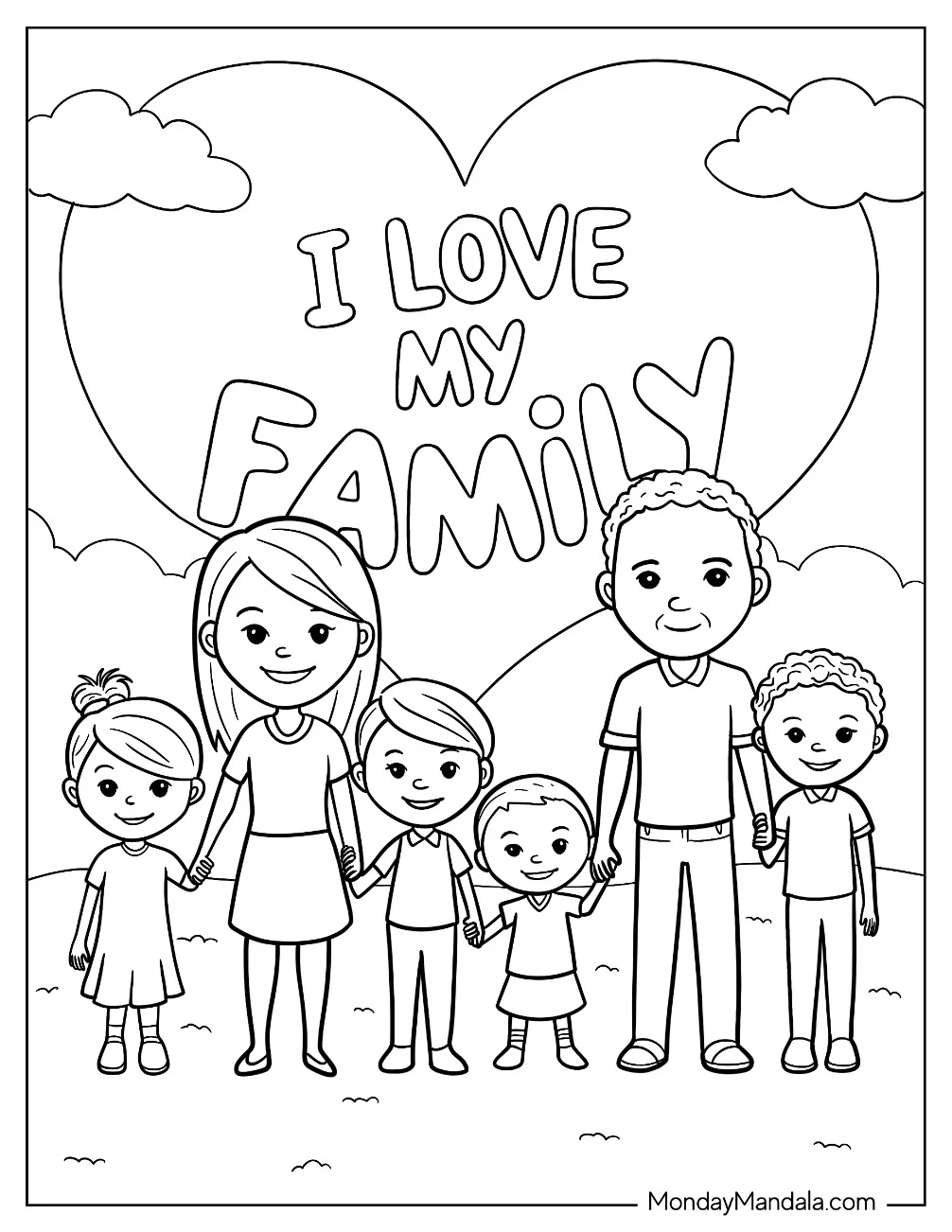 20 Family Coloring Pages Free PDF Printables 20 Family Coloring Pages Free PDF Printables
