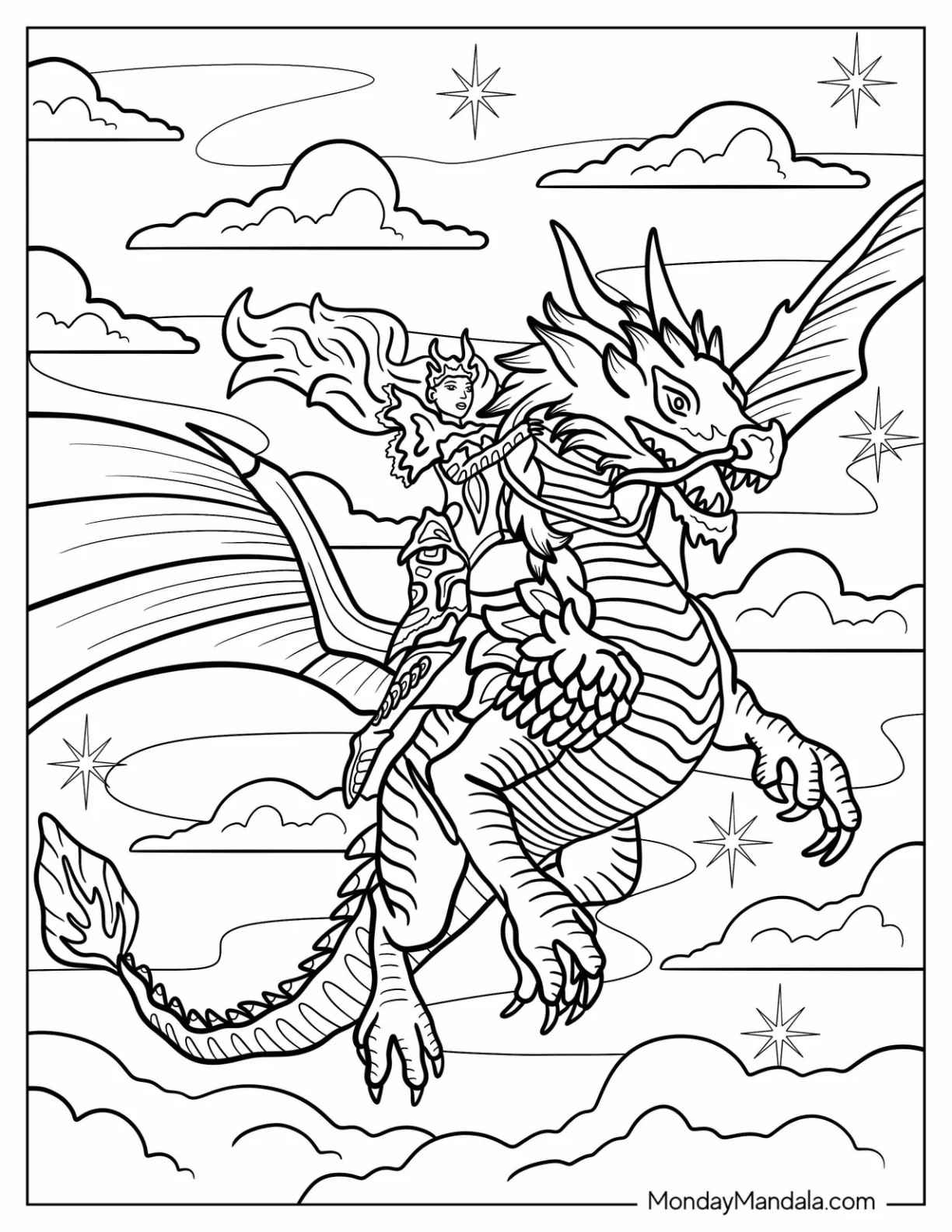 mythical animal coloring pages