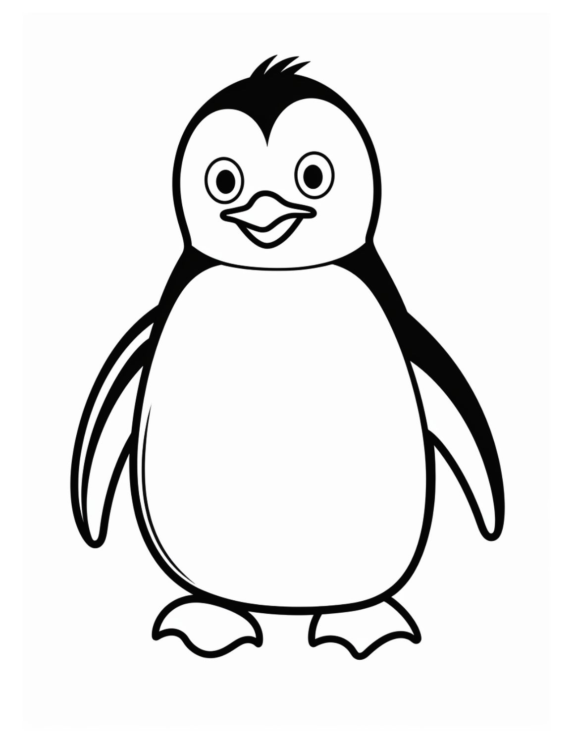 coloring pages of a penguin