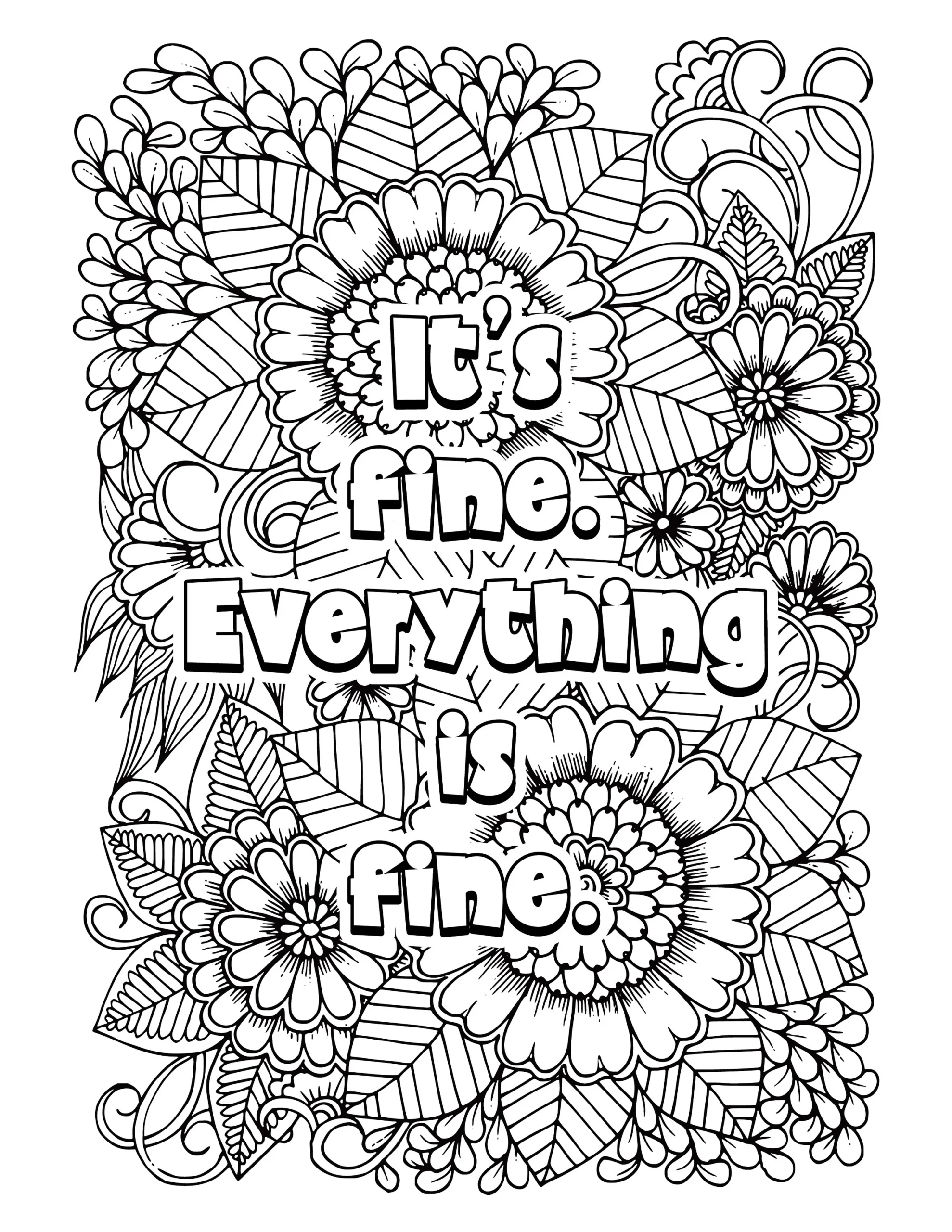 20 Funny Adult Coloring Book Printable Pages Etsy