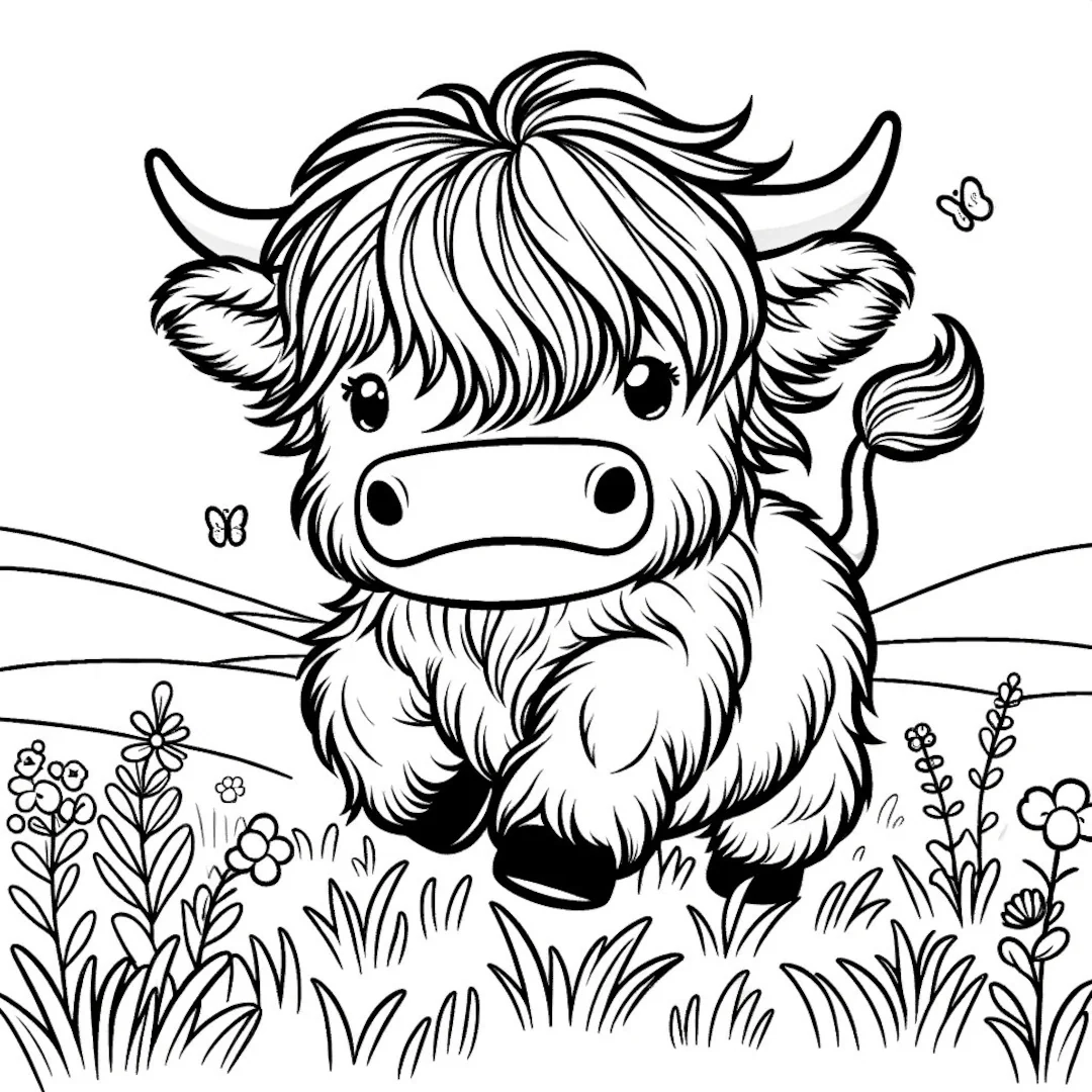 20 Highland Cow Coloring Pages Cow Coloring Pages Highland Cows Cute Highland Cows Baby Highland Cows Cute Cows Cute Baby Cows Etsy