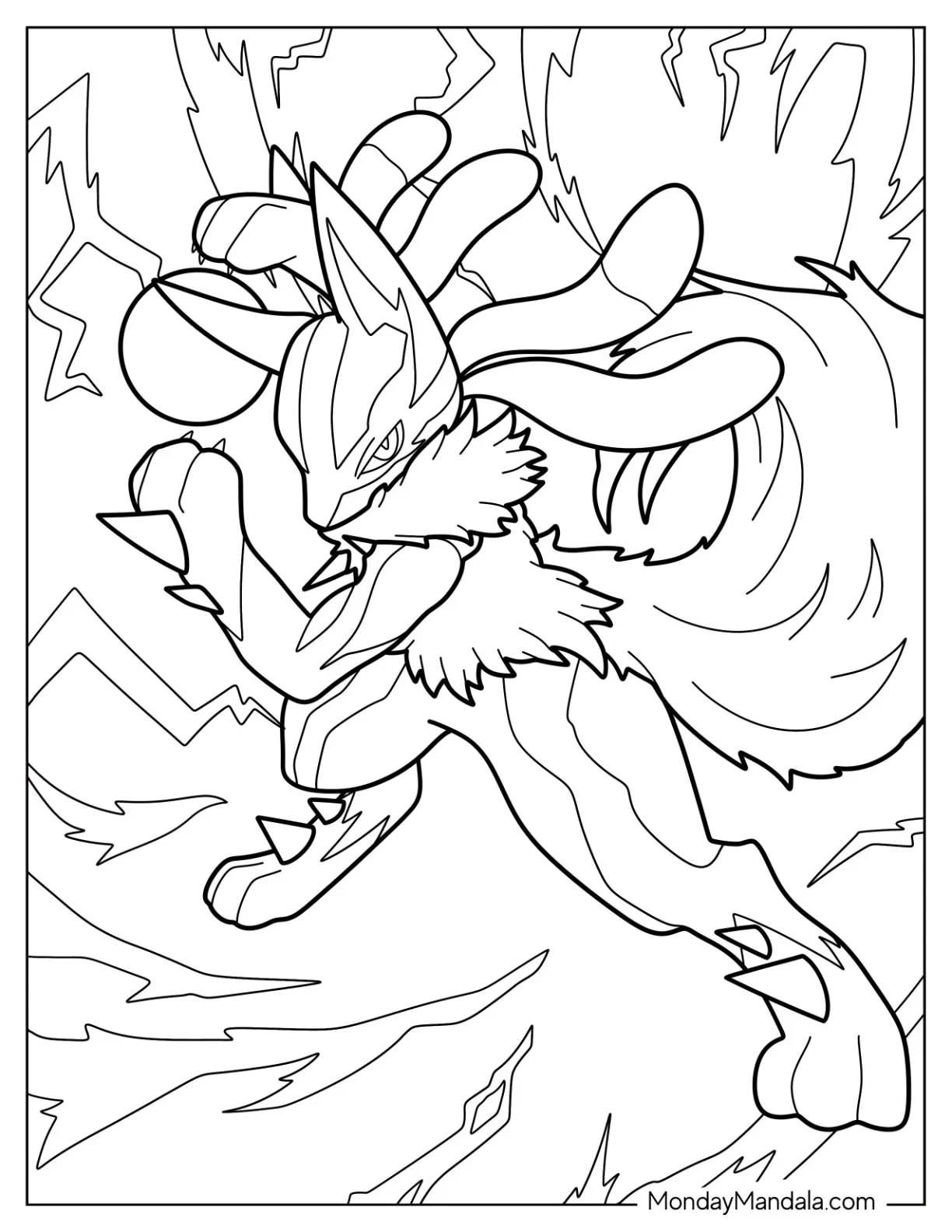 20 Lucario Coloring Pages Free PDF Printables 20 Lucario Coloring Pages Free PDF Printables