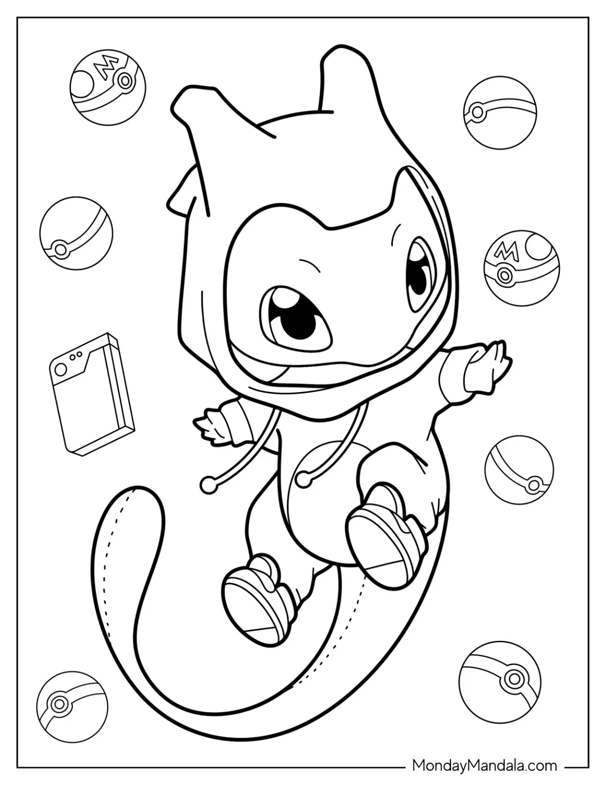 20 Mew Coloring Pages Free PDF Printables 