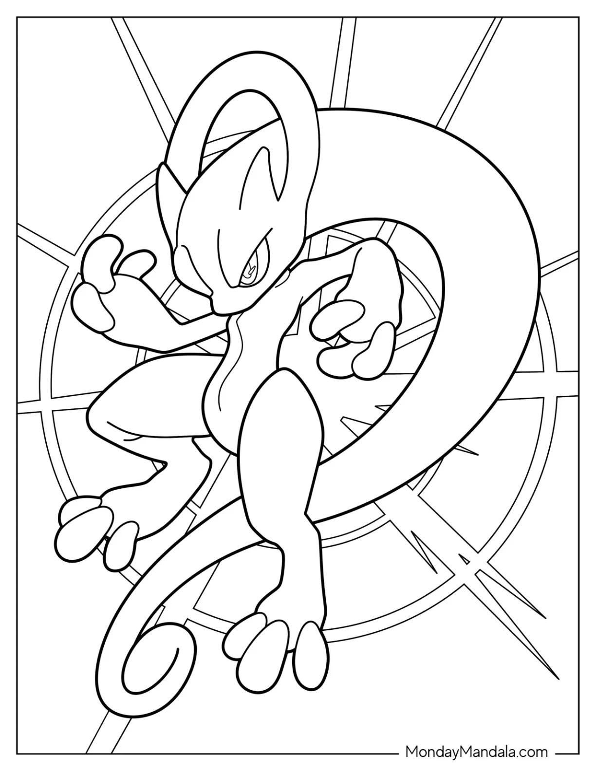 20 Mewtwo Coloring Pages Free PDF Printables 