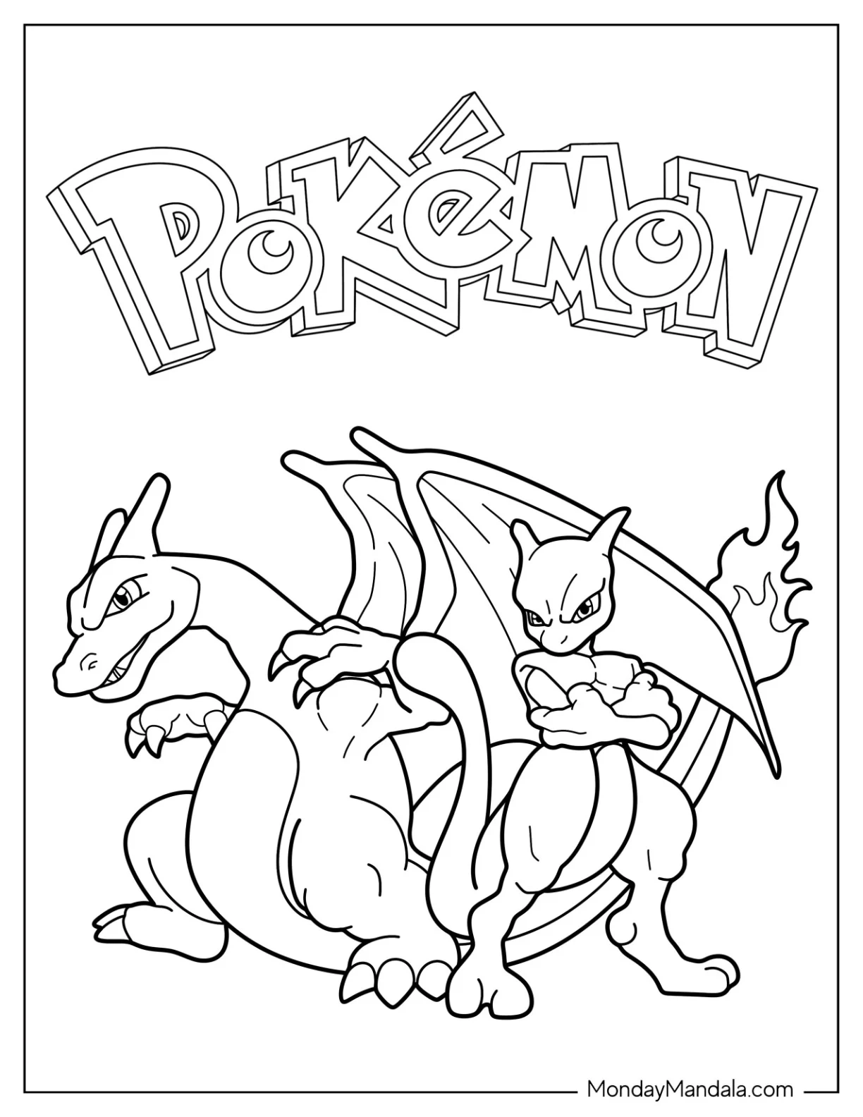 20 Mewtwo Coloring Pages Free PDF Printables 
