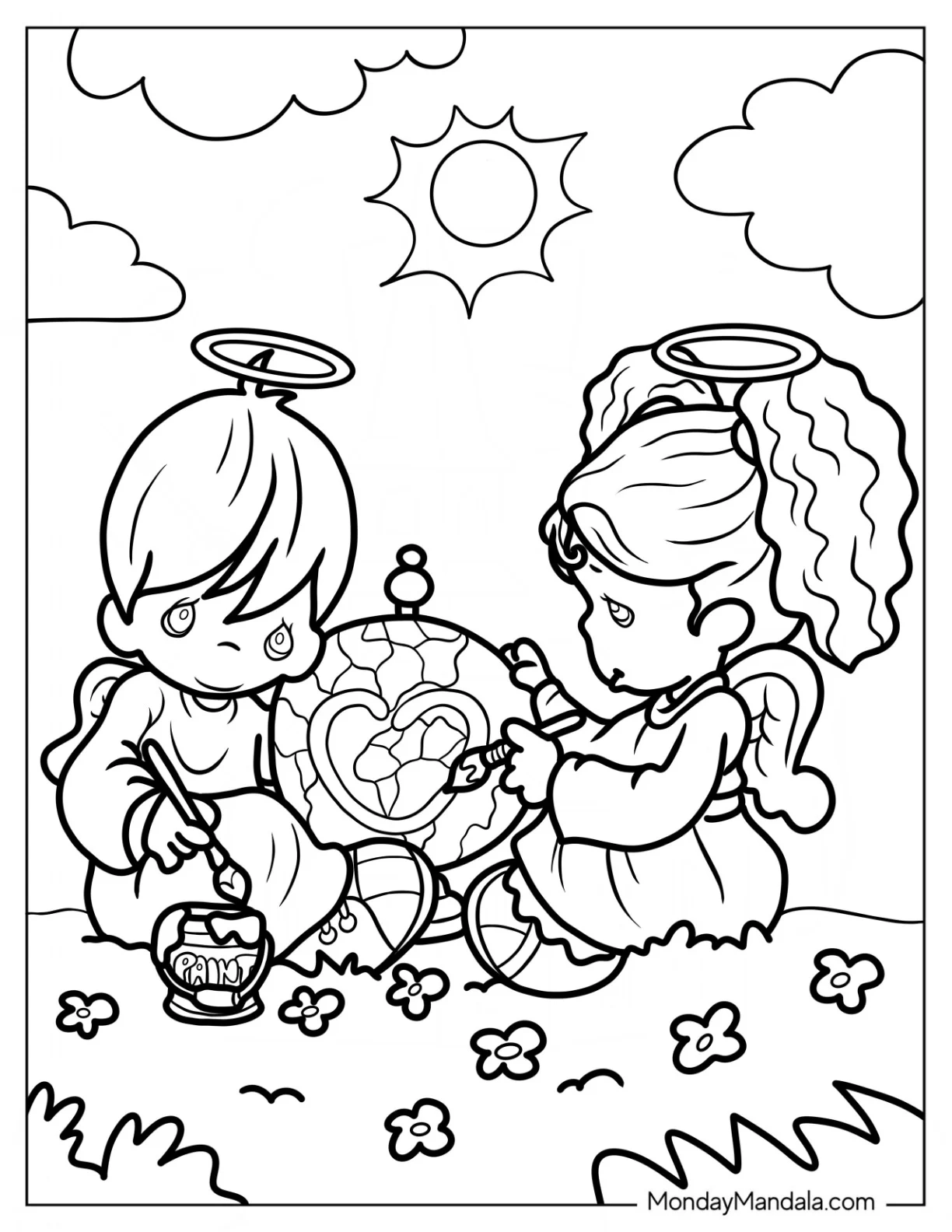 precious moments coloring pages