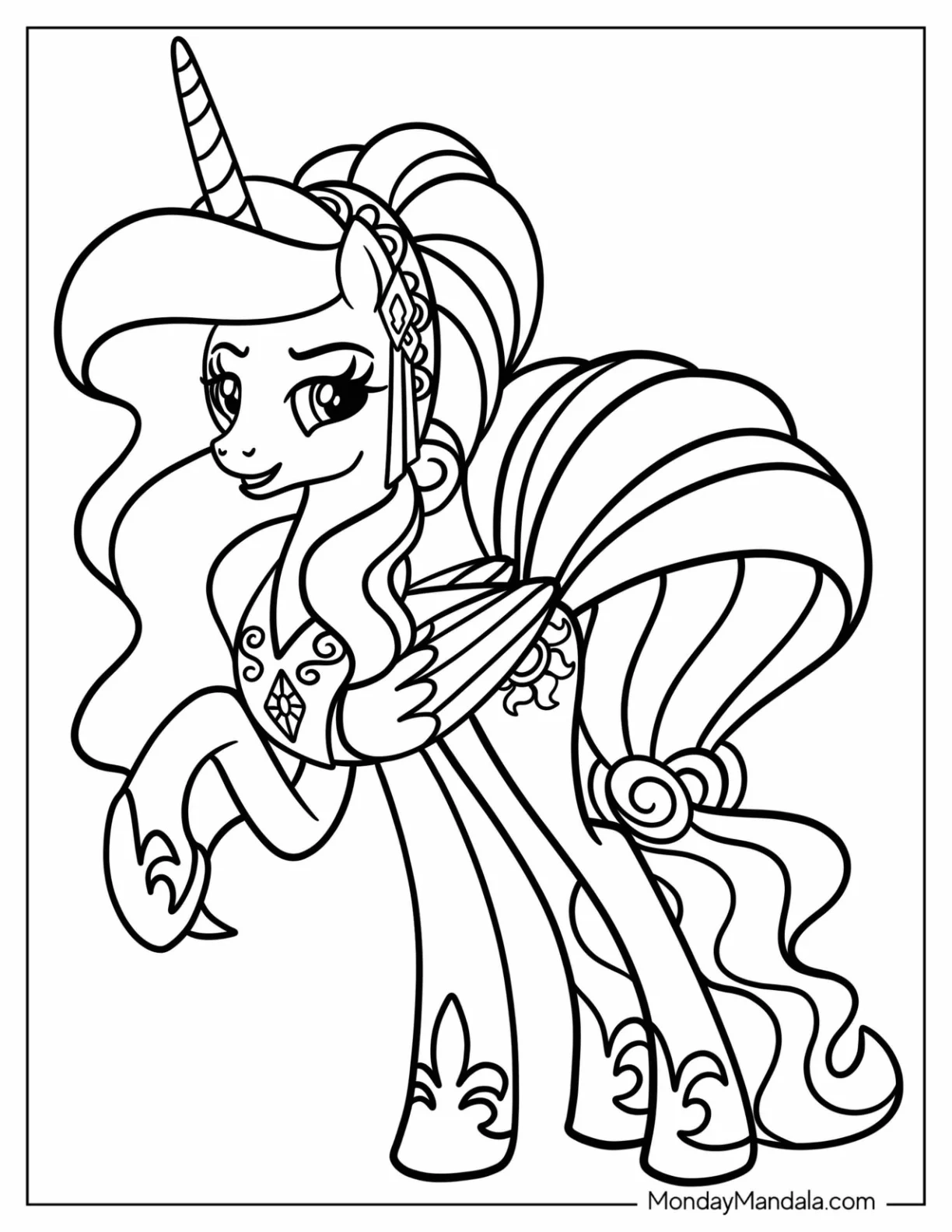 20 Princess Celestia Coloring Pages Free PDF Printables 