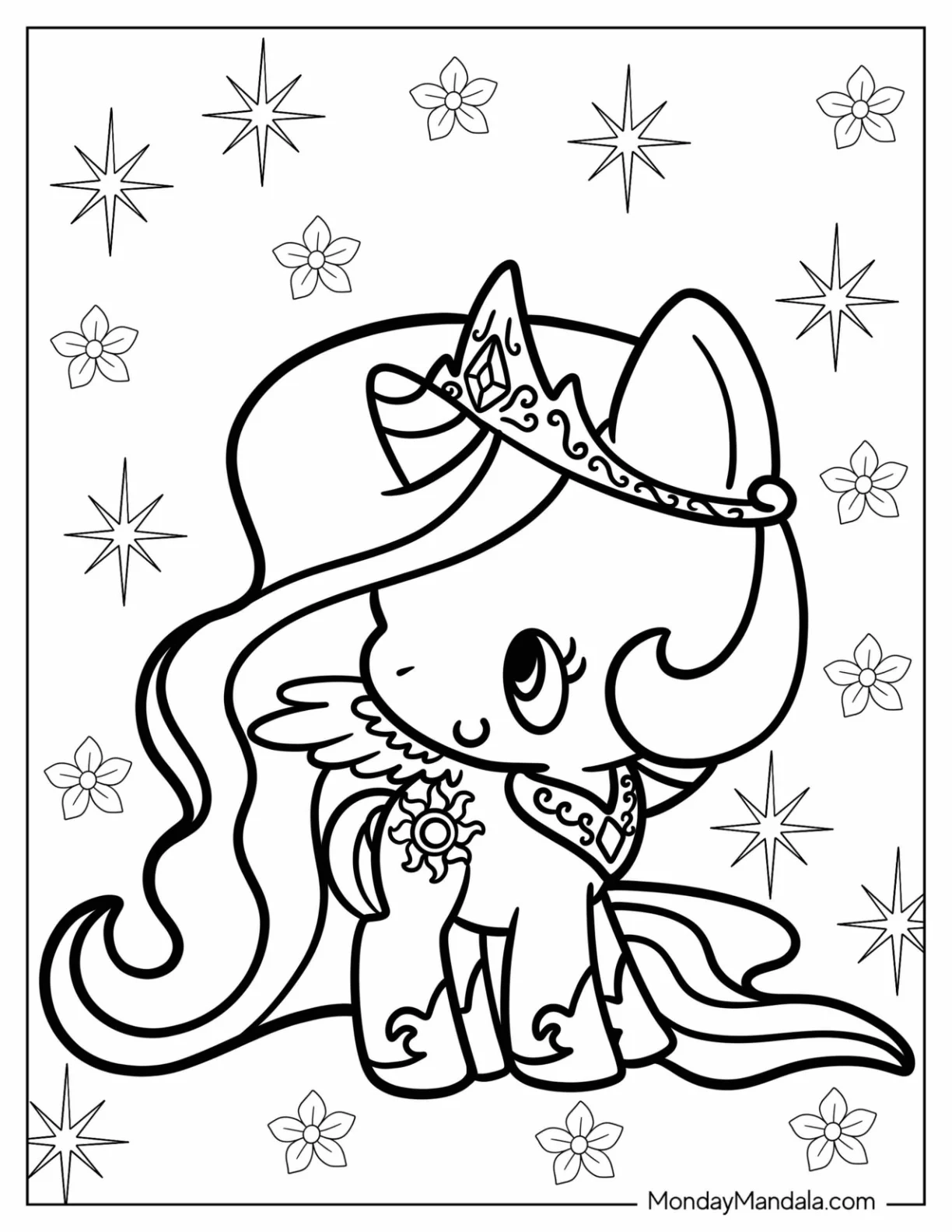 princess celestia coloring page