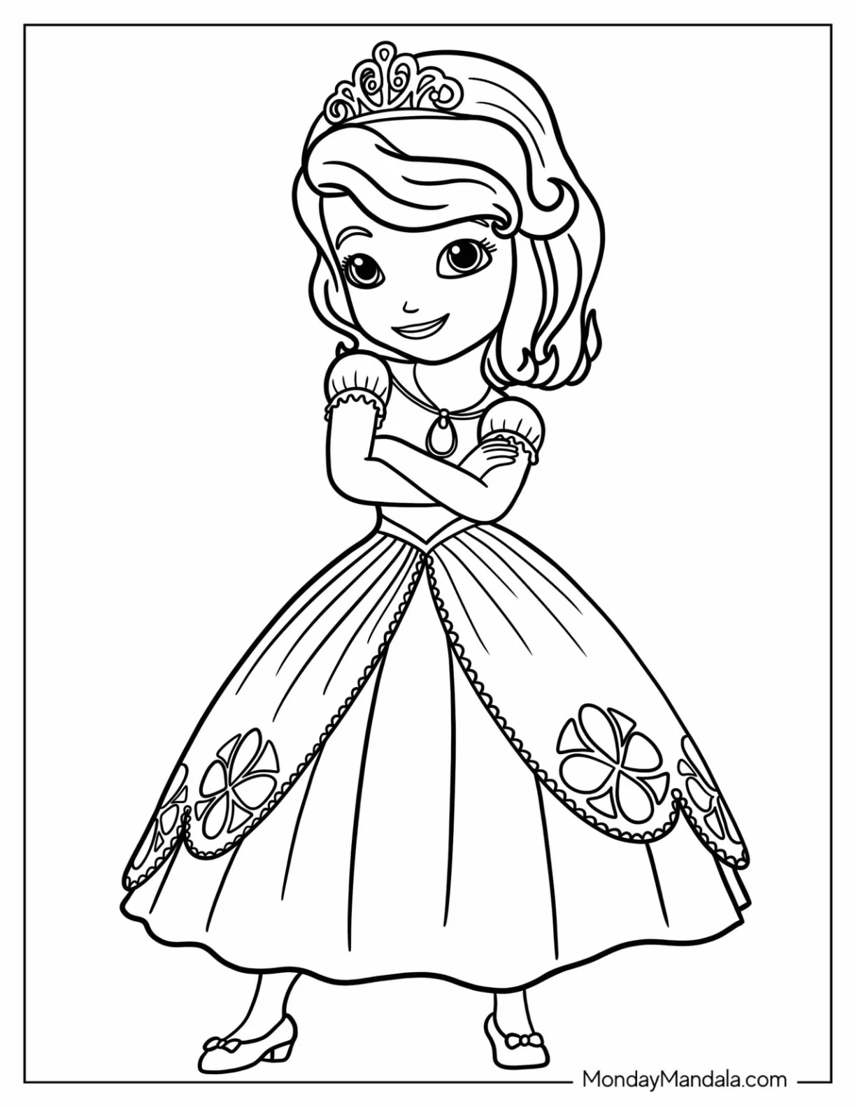 sofia princess coloring pages