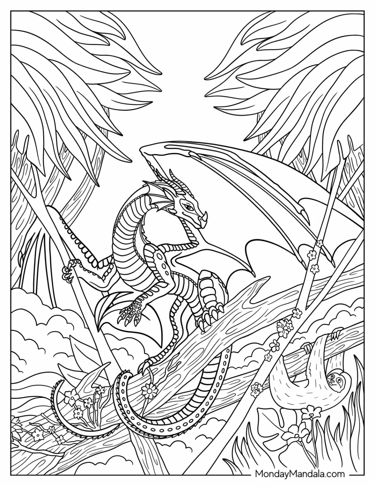 20 Wings Of Fire Coloring Pages Free PDF Printables