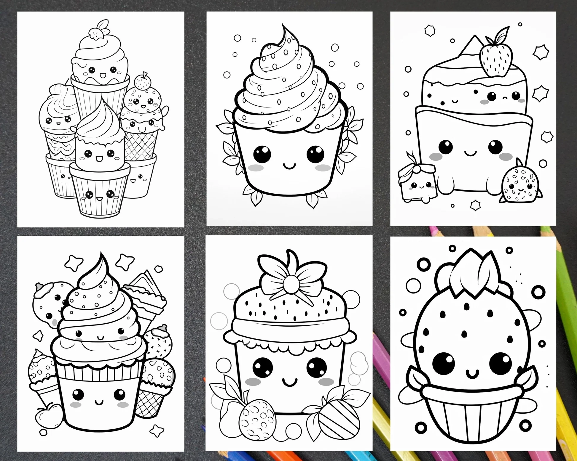 200 Kawaii Food Coloring Pages For Kids Fun Homeschool Activities Pr RASPIEE