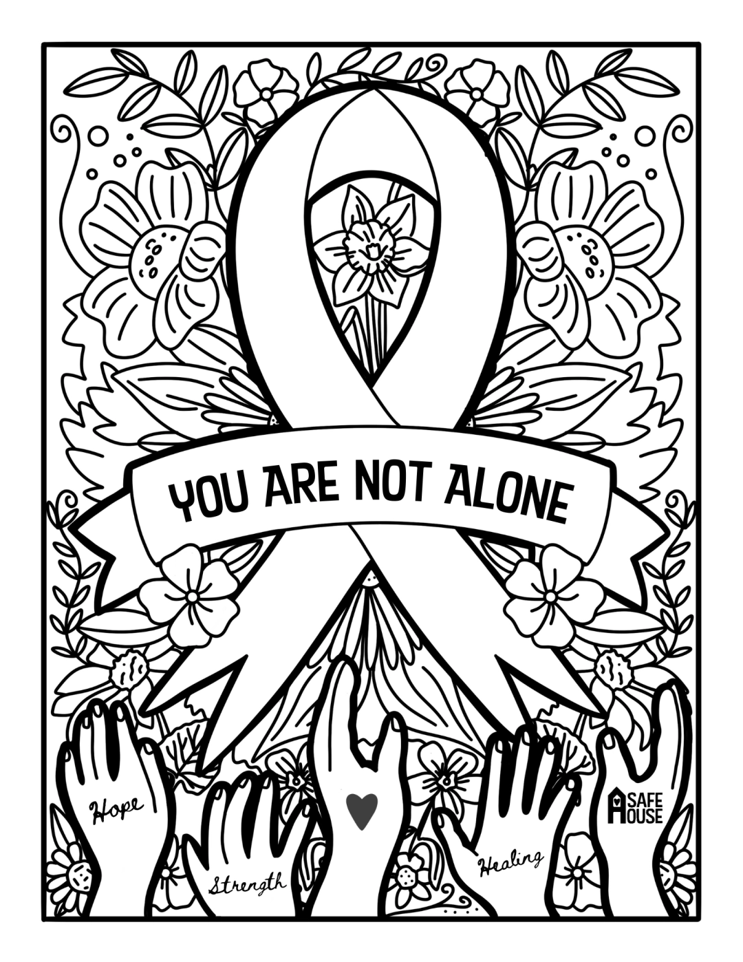 2025 SAAM Coloring Contest SafeHouse 2025 SAAM Coloring Contest SafeHouse