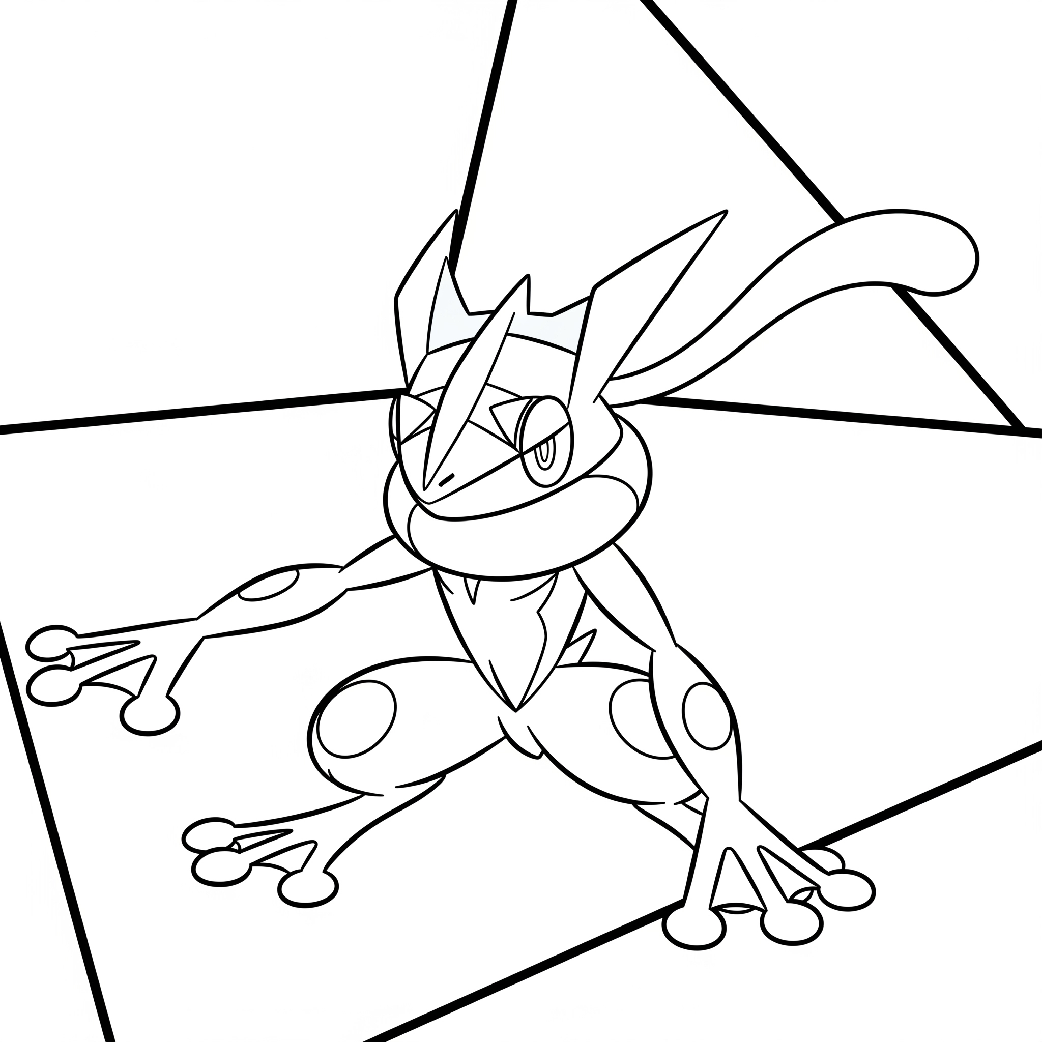 greninja pokemon coloring pages