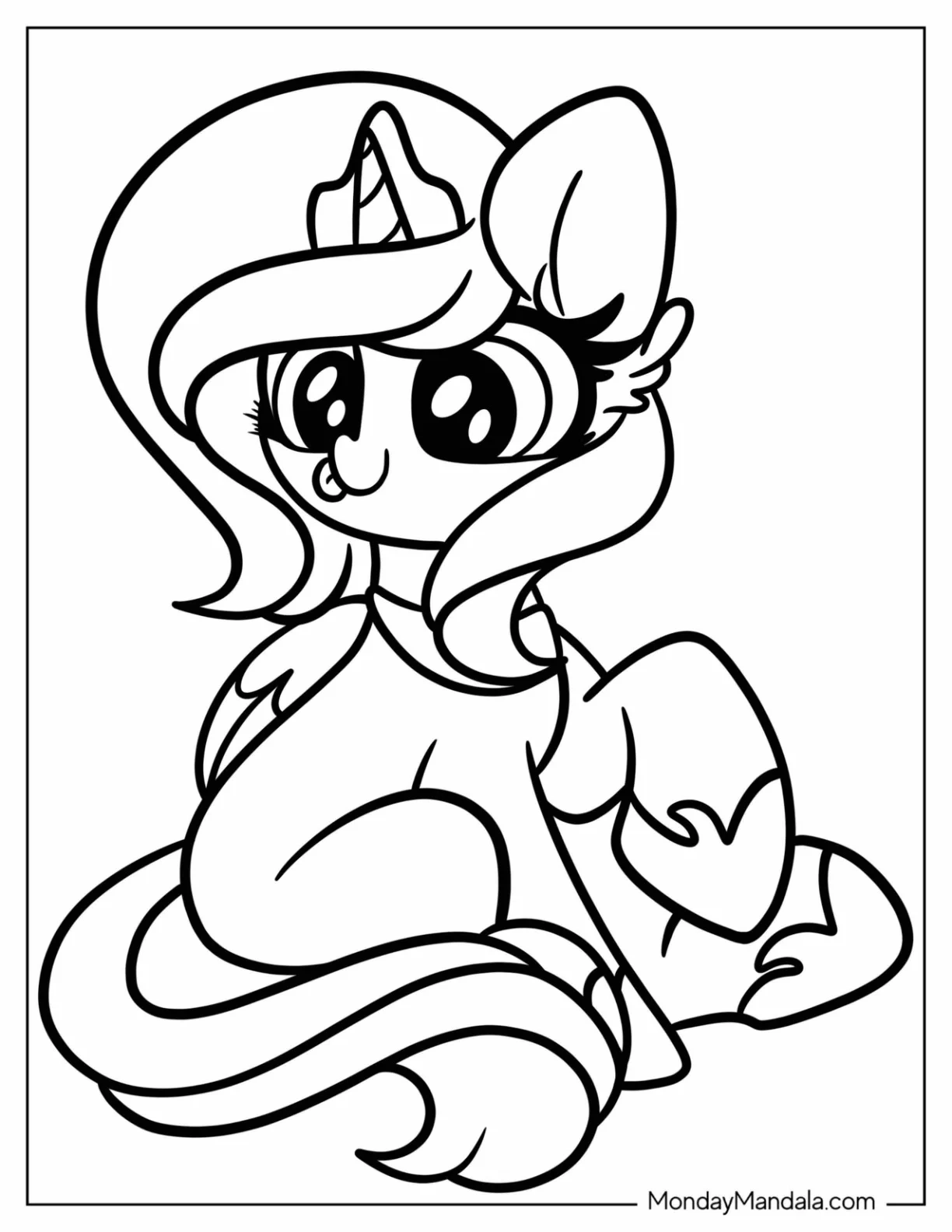 coloring pages princess luna