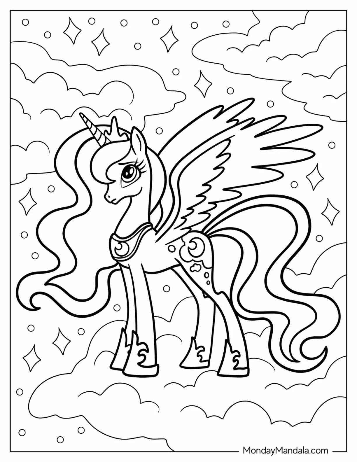 22 Princess Luna Coloring Pages Free PDF Printables 