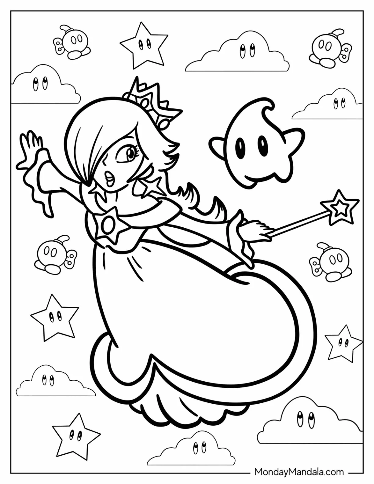 22 Rosalina Coloring Pages Free PDF Printables 
