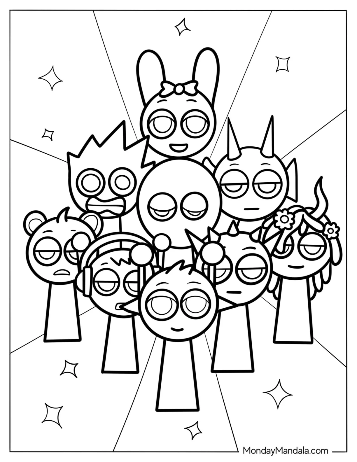 22 Sprunki Coloring Pages Free PDF Printables 22 Sprunki Coloring Pages Free PDF Printables