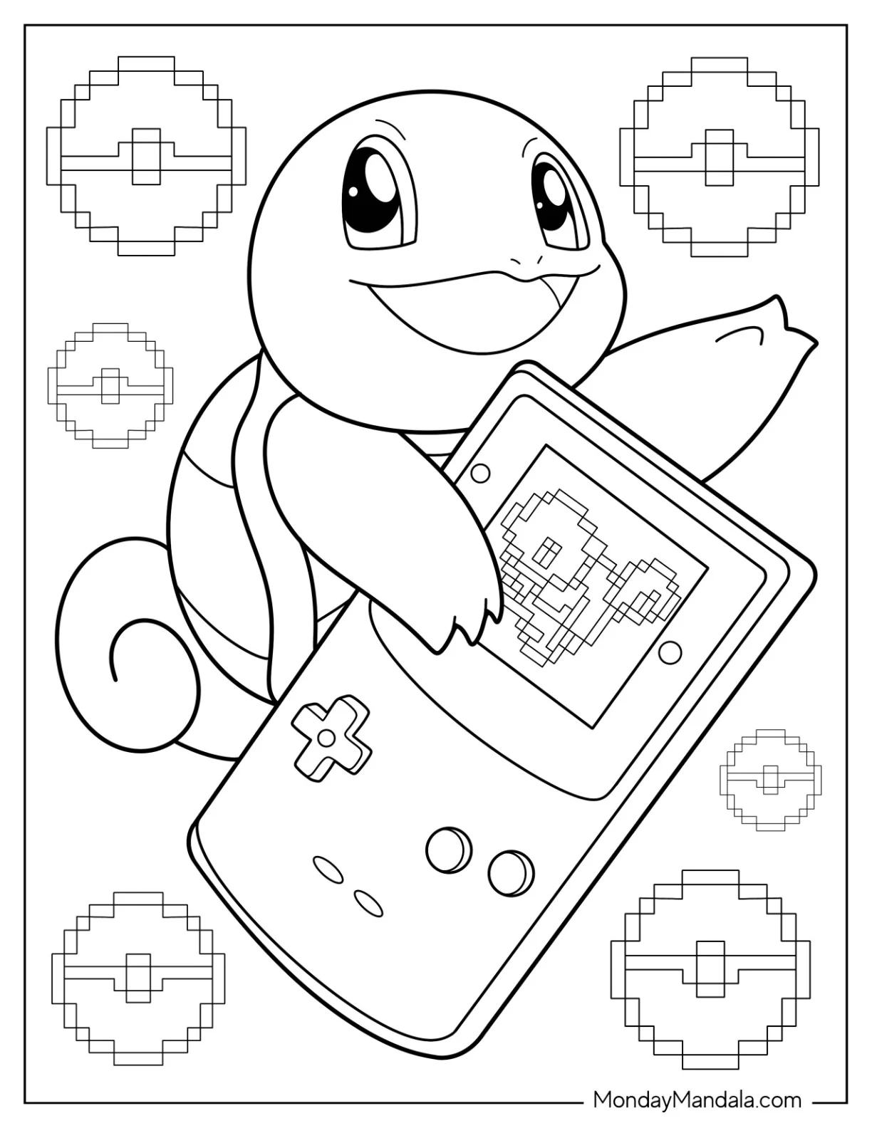 coloring pages pokemon squirtle