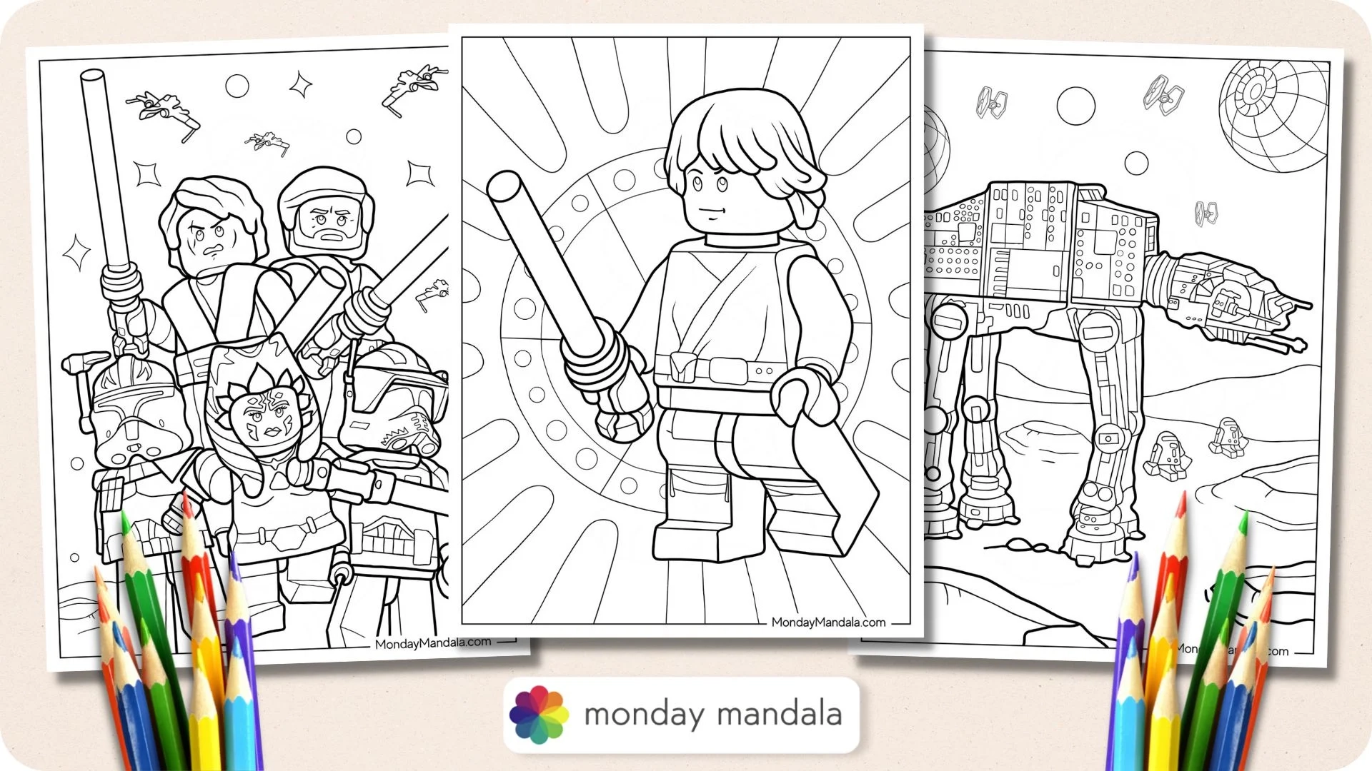 24 Lego Star Wars Coloring Pages Free PDF Printables 