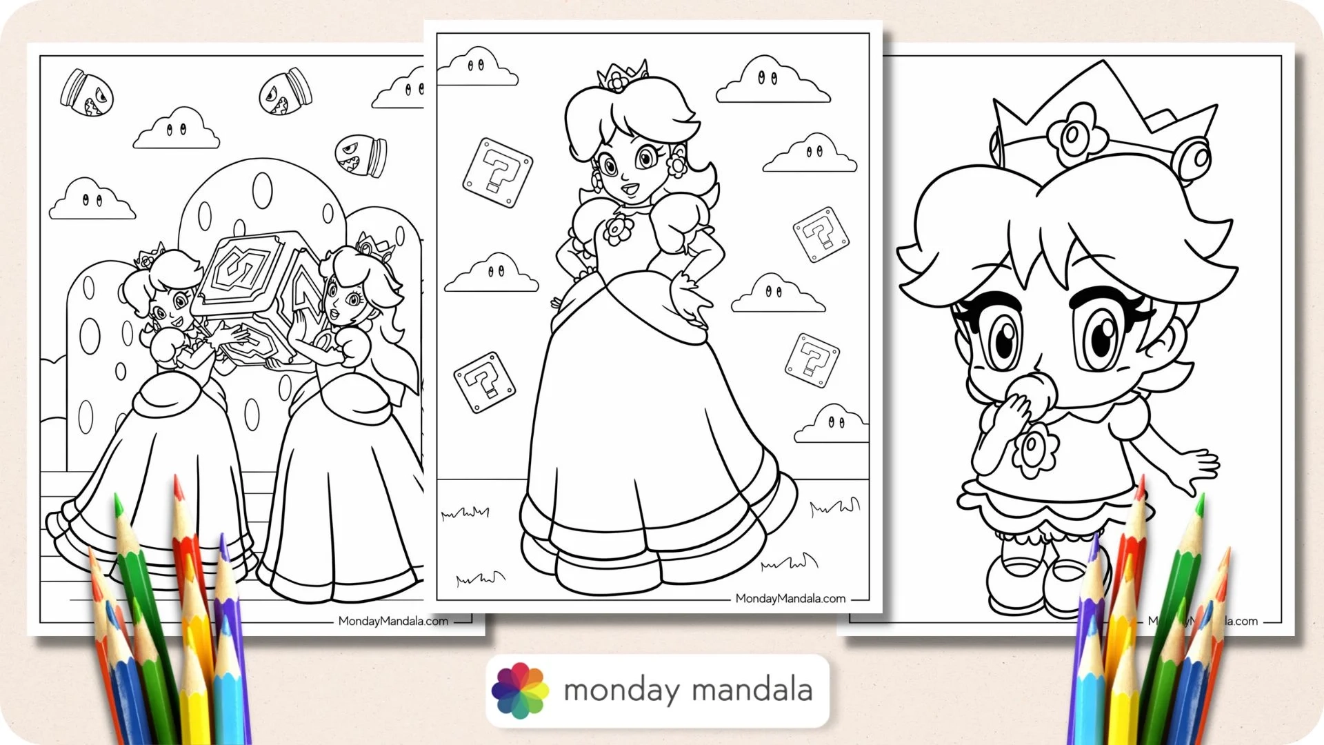 24 Princess Daisy Coloring Pages Free PDF Printables 