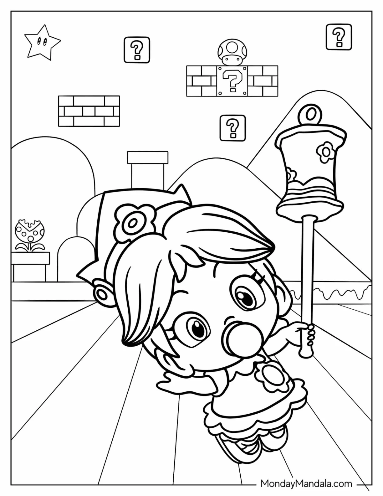 24 Princess Daisy Coloring Pages Free PDF Printables 