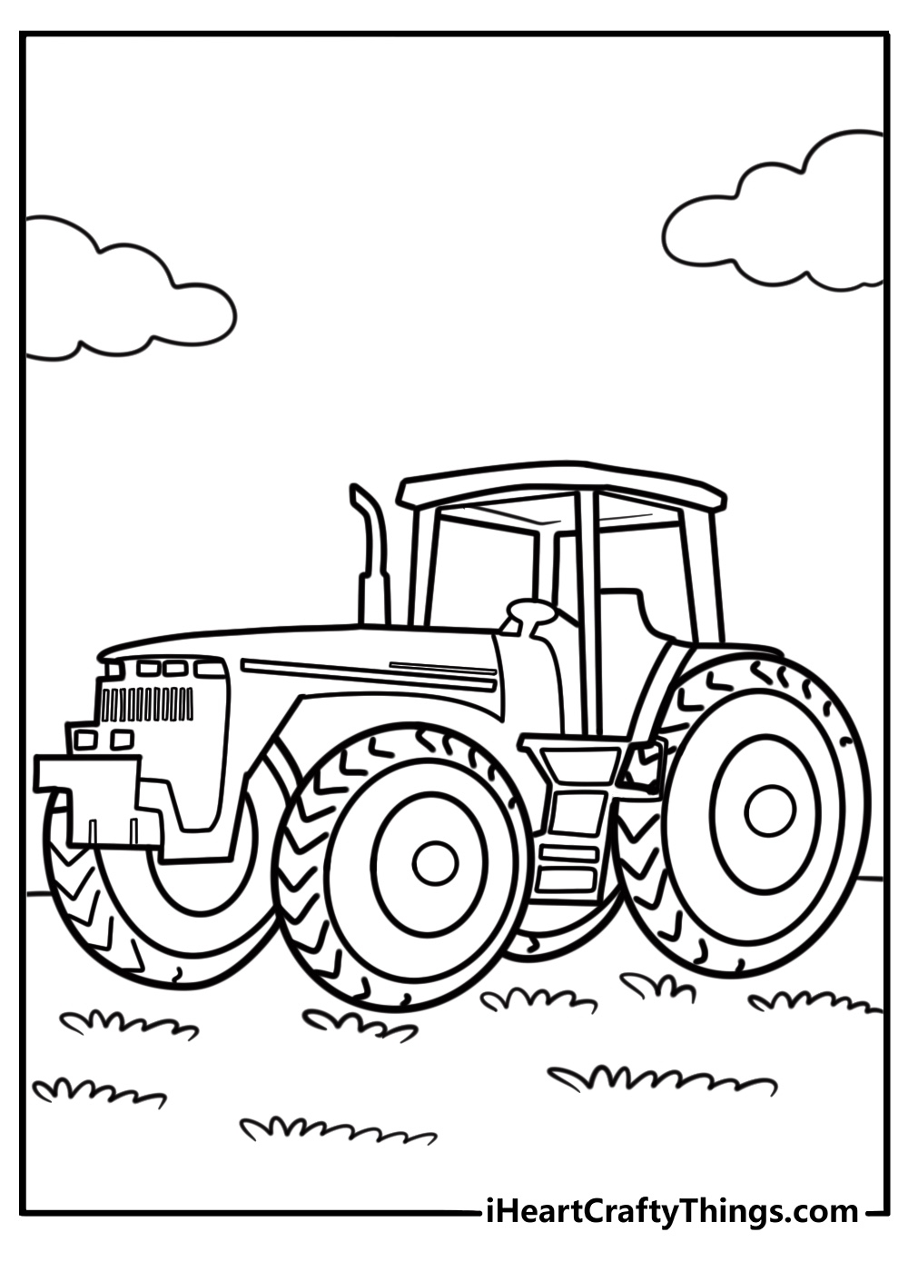 coloring pages of tractors