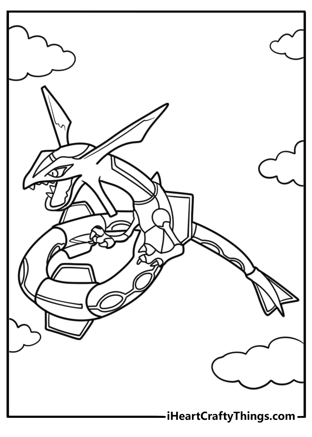 25 Free Rayquaza Coloring Pages For Kids