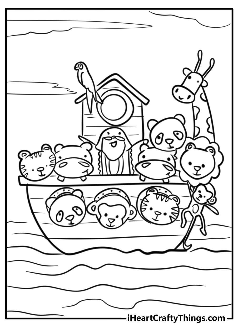 noah's ark coloring page